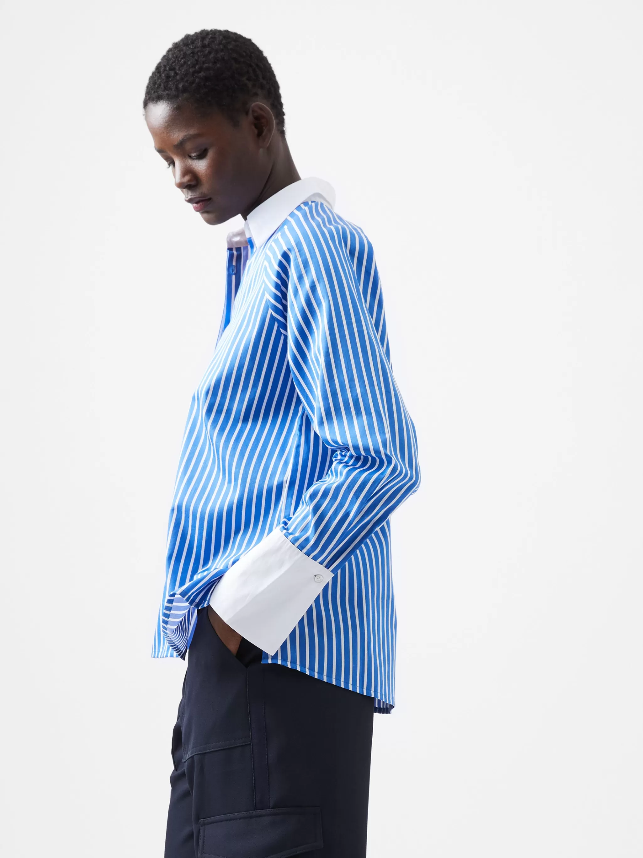 French Connection Tops | Shirts^Alexis Cotton Striped Detail Shirt