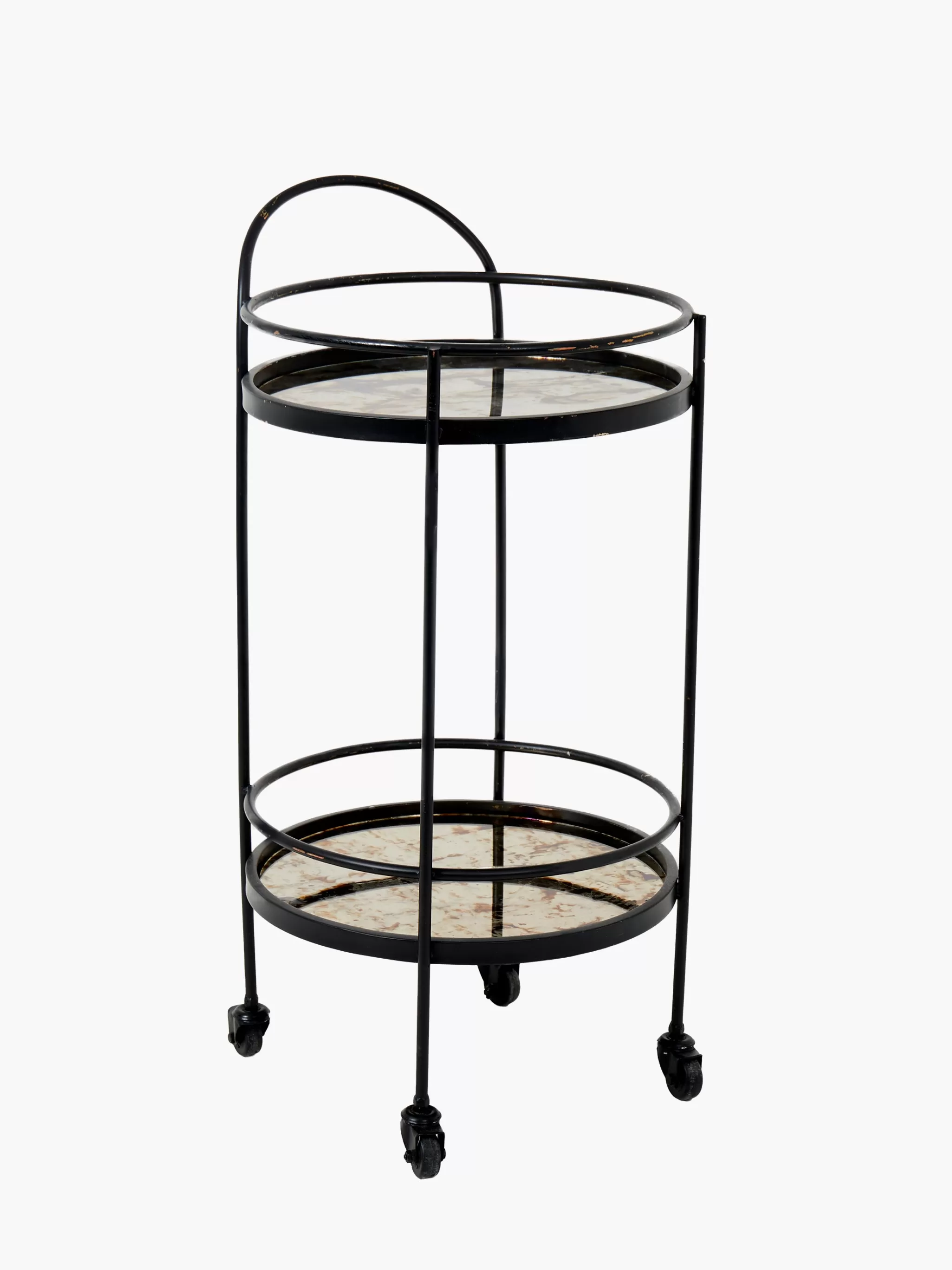 French Connection Home Accessories | Barware^Antique Mirrored Drinks Trolley