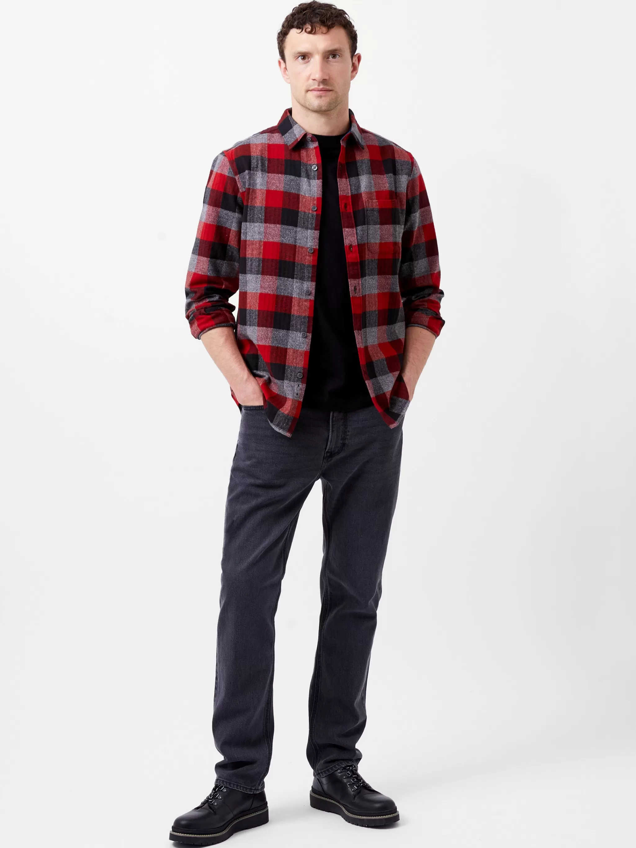 French Connection Shirts^Brushed Flannel Check Shirt