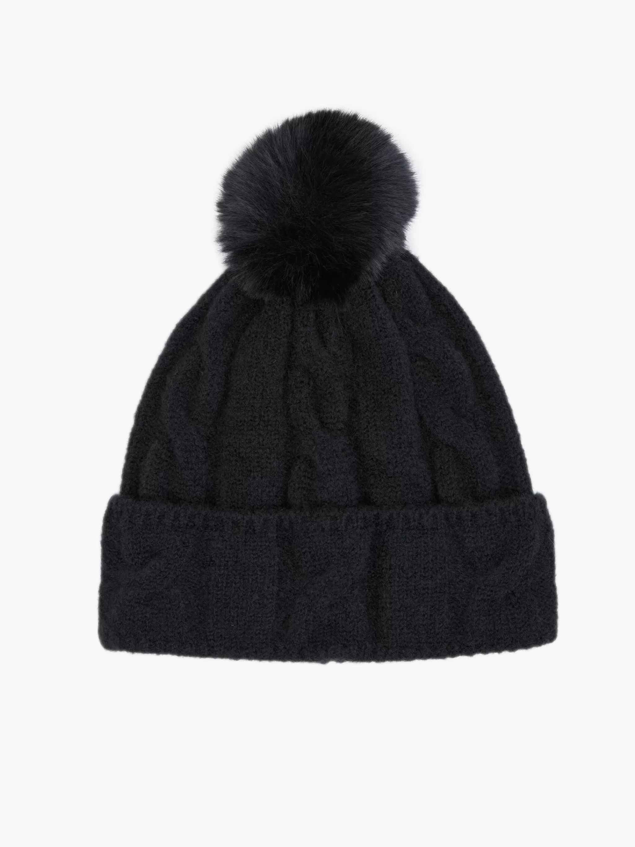 French Connection Hats^Cable Knit Pom-Pom Beanie