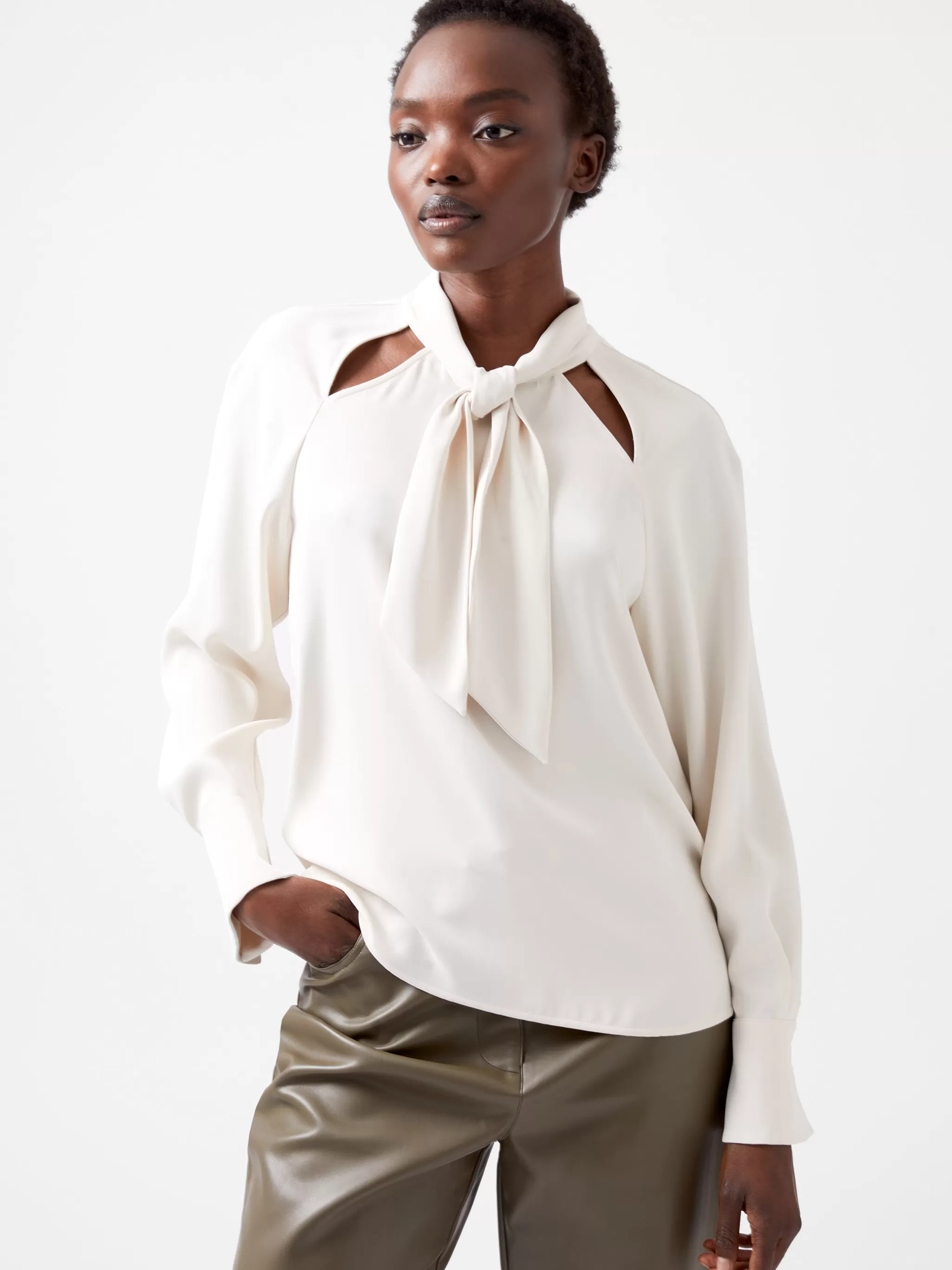 French Connection Tops | Jeans & A Nice Top^Carmen Recycled Crepe Tie Blouse