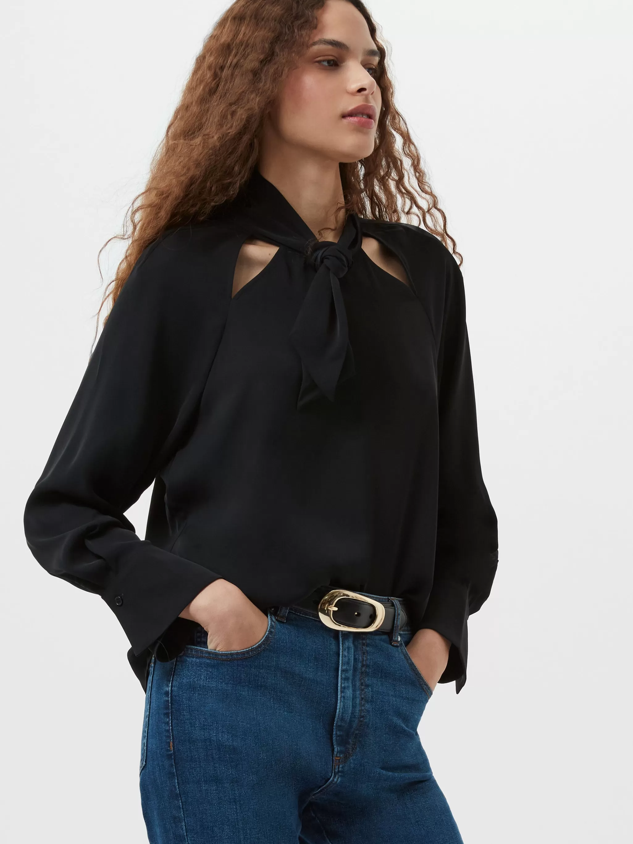 French Connection Tops | Shirts^Carmen Recycled Crepe Tie Blouse