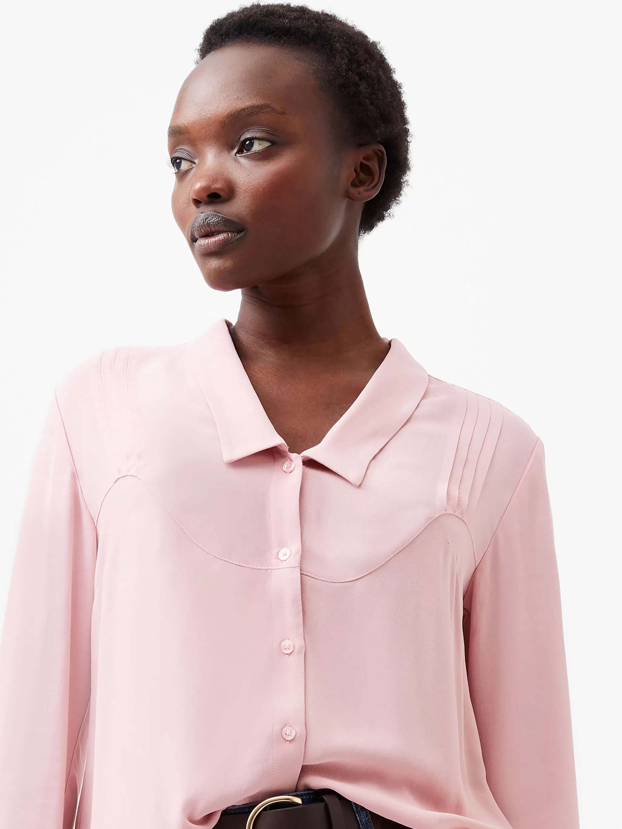 French Connection Tops | Shirts^Cecile Crepe Pin Tucks Shirt