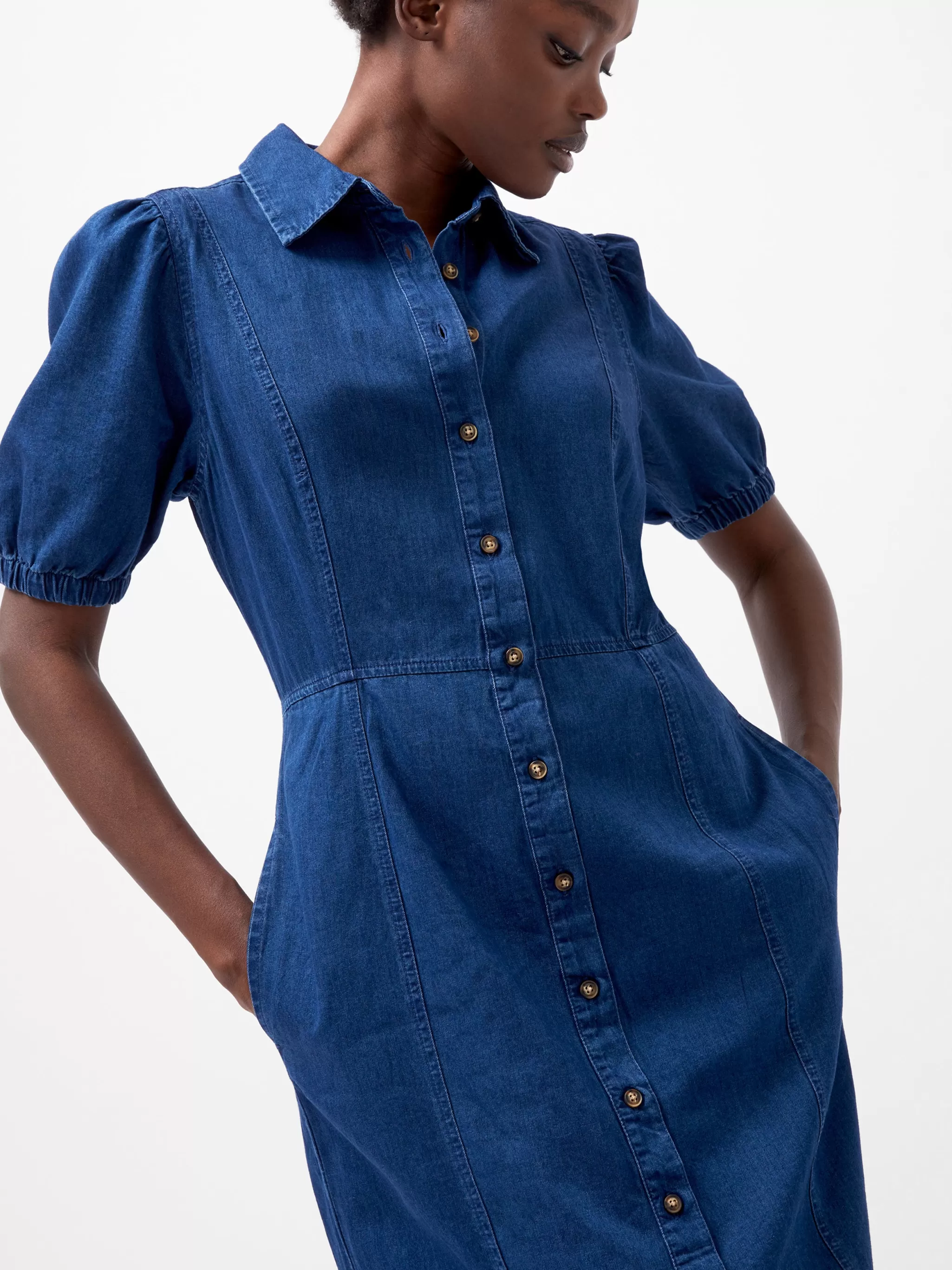 French Connection Dresses | Midi Dresses^Chambray Button Through Denim Shirt Dress