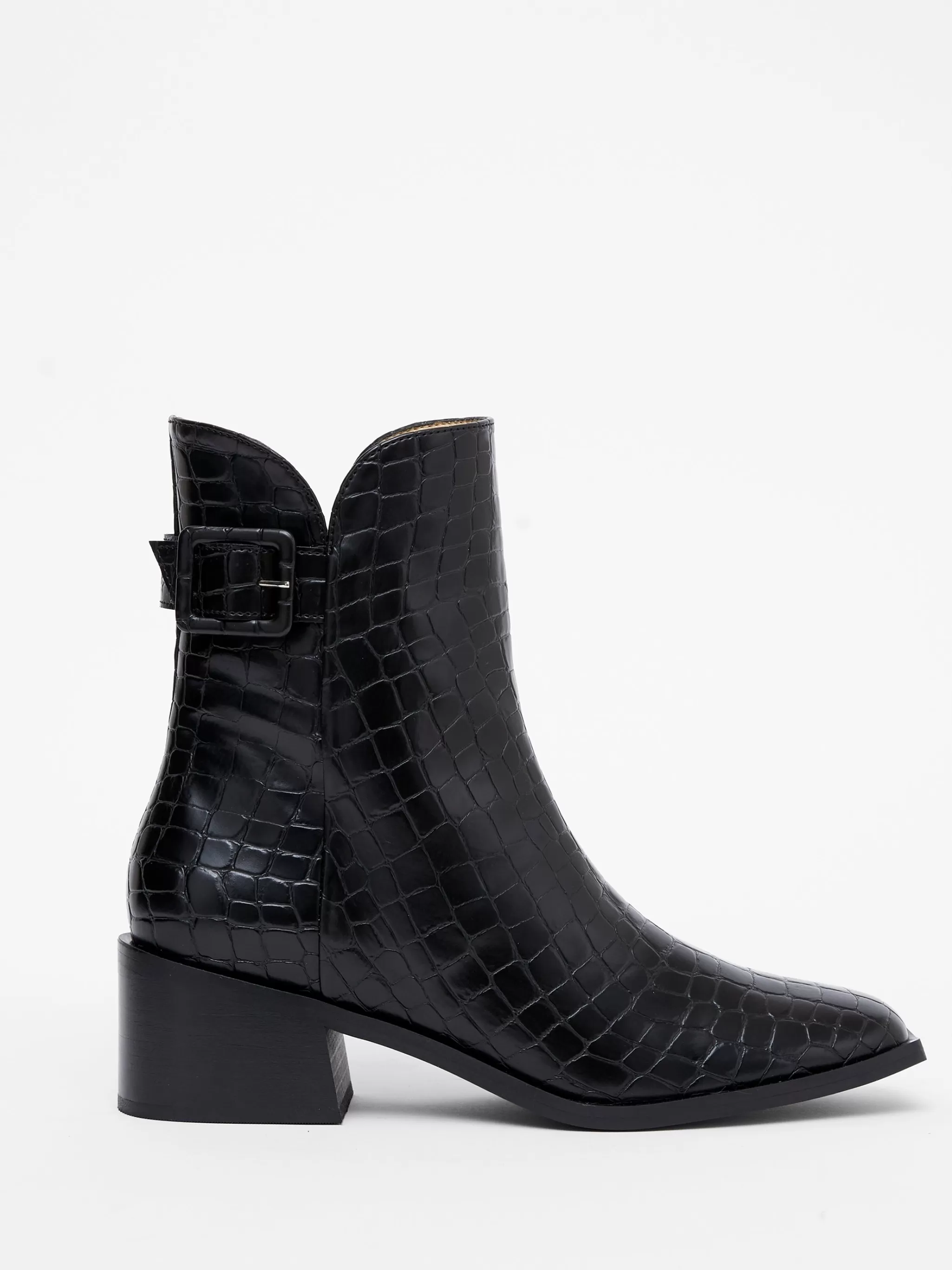 Women French Connection Shoes | Shoes^Connic Croc Ankle Boots