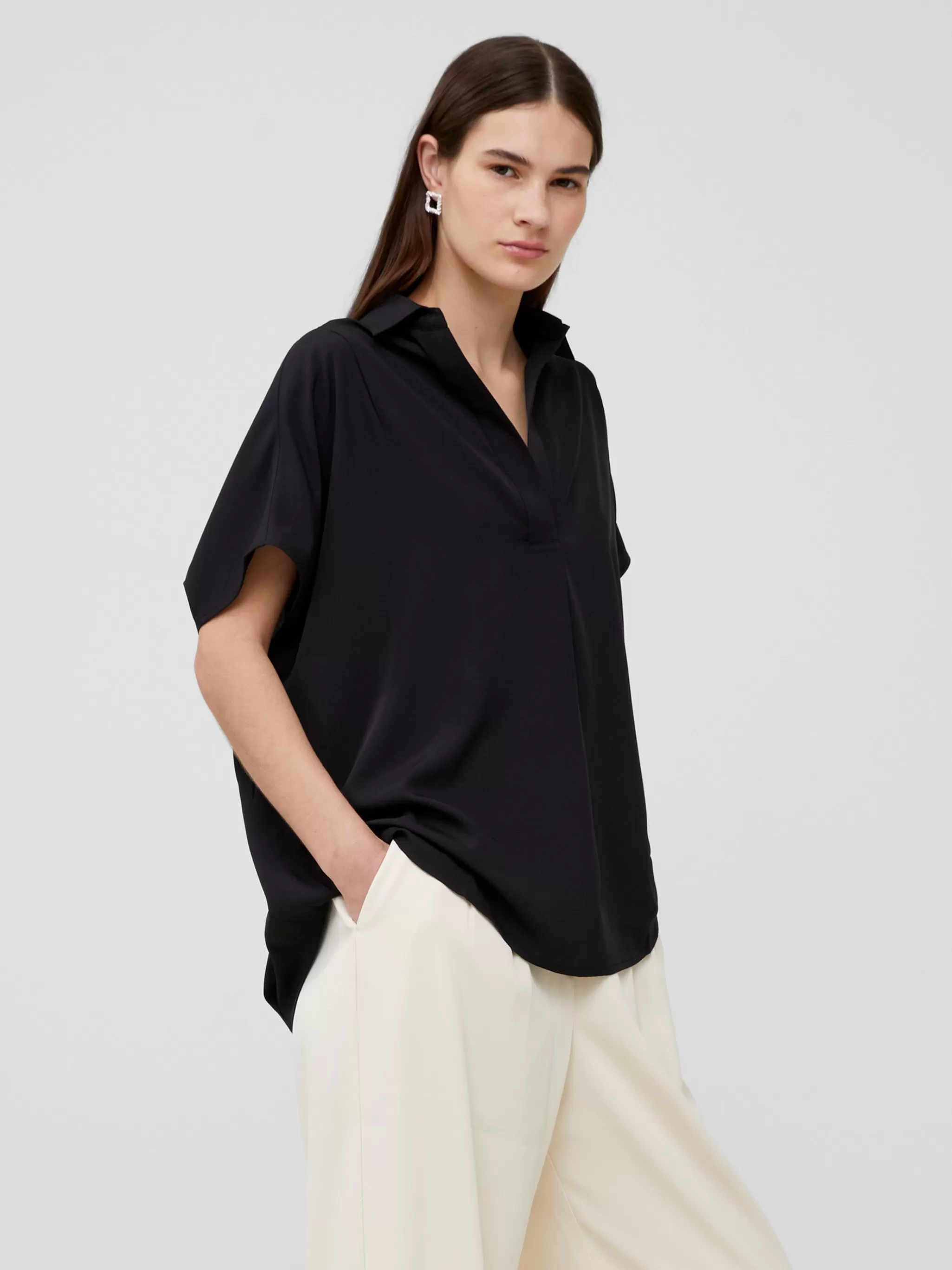 French Connection Tops | Shirts^Crepe Light Recycled Popover Shirt