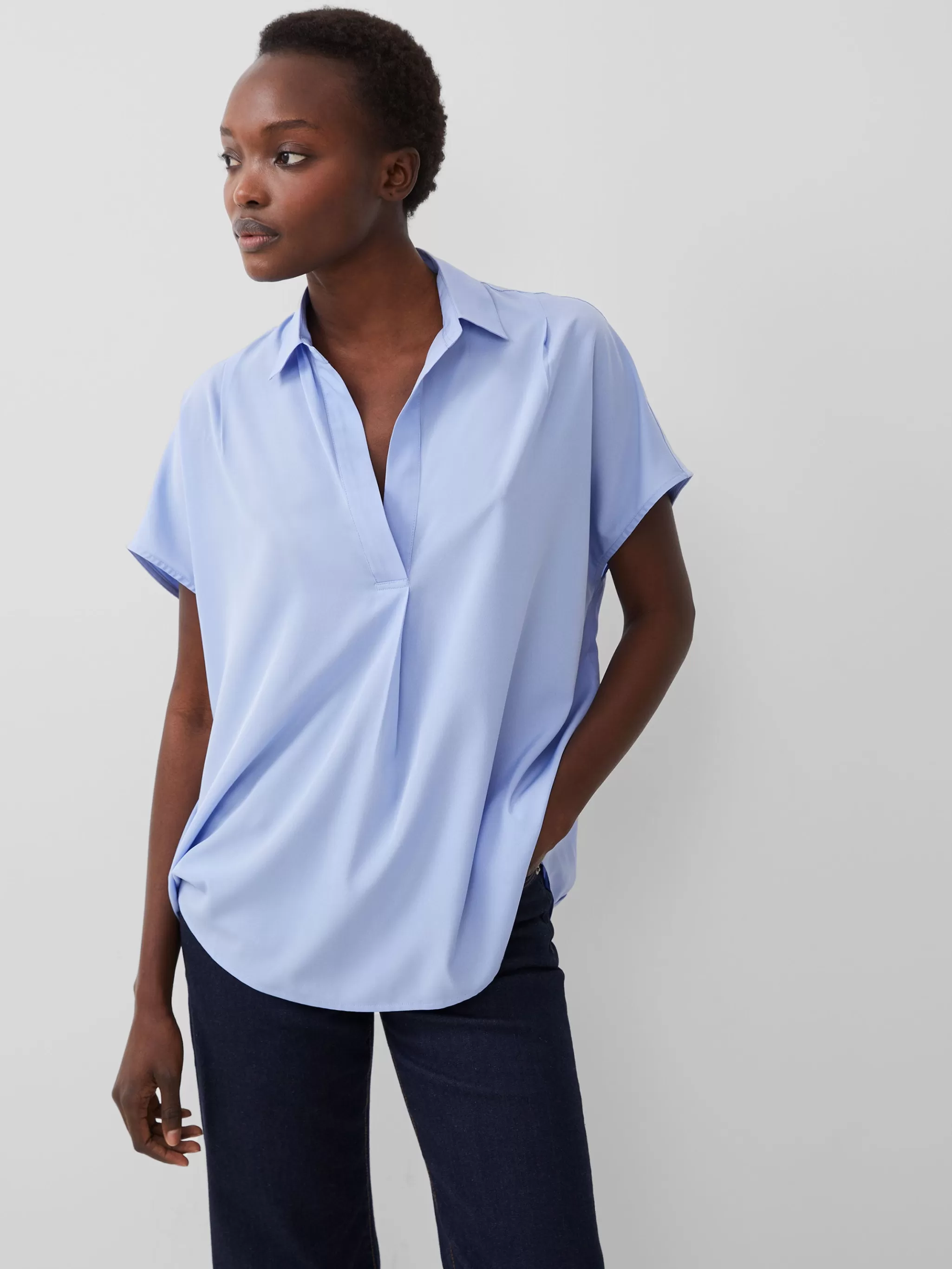 French Connection Tops | Shirts^Crepe Light Recycled Popover Shirt