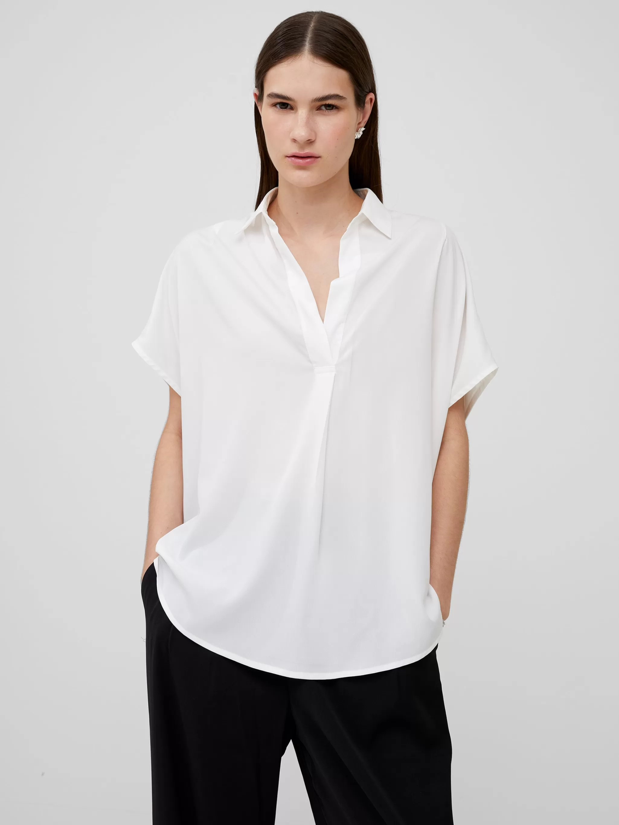 French Connection Tops | Shirts^Crepe Light Recycled Popover Shirt