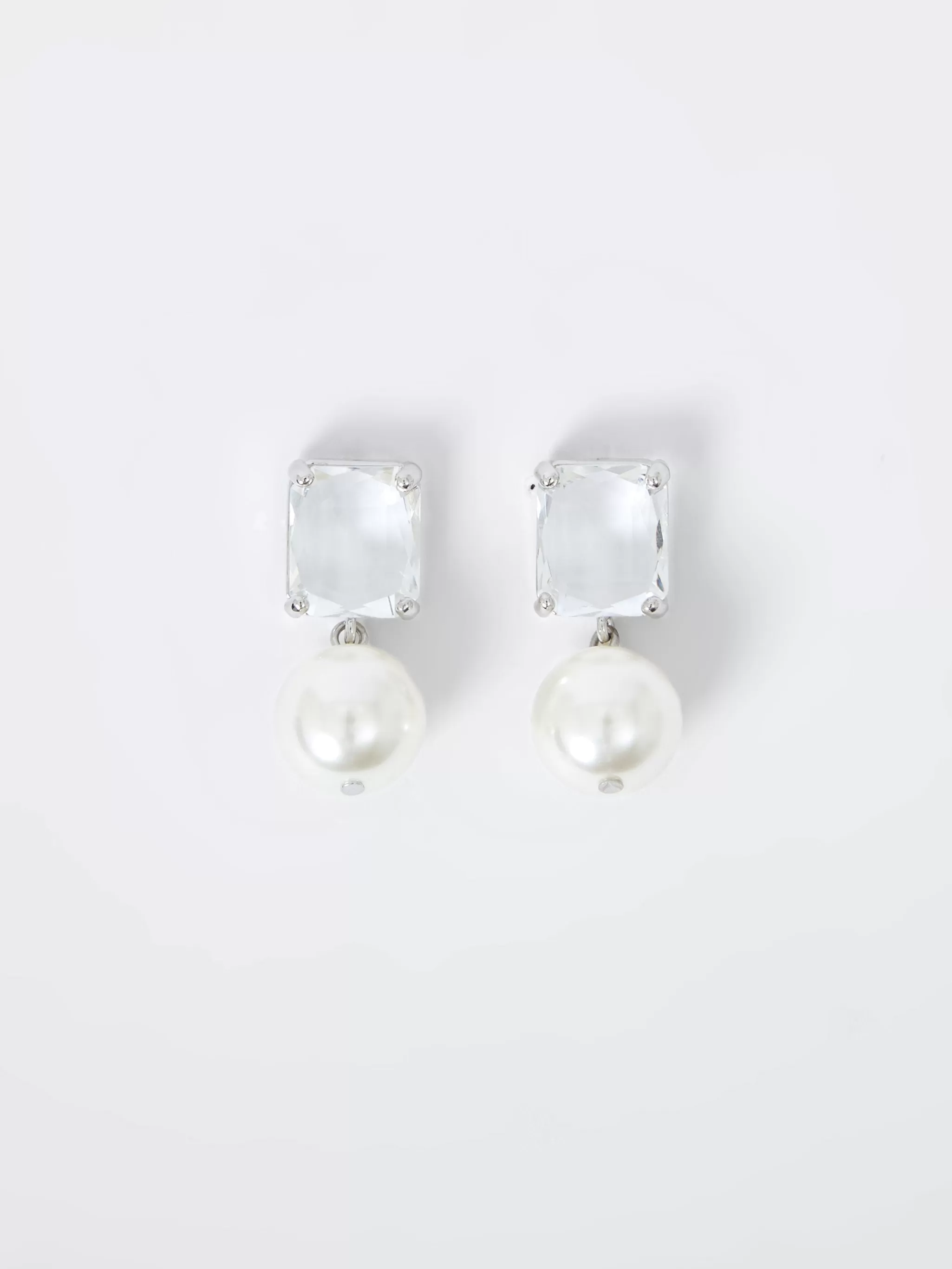 Women French Connection Jewellery | Jewellery^Crystal Faux Pearl Drop Earrings