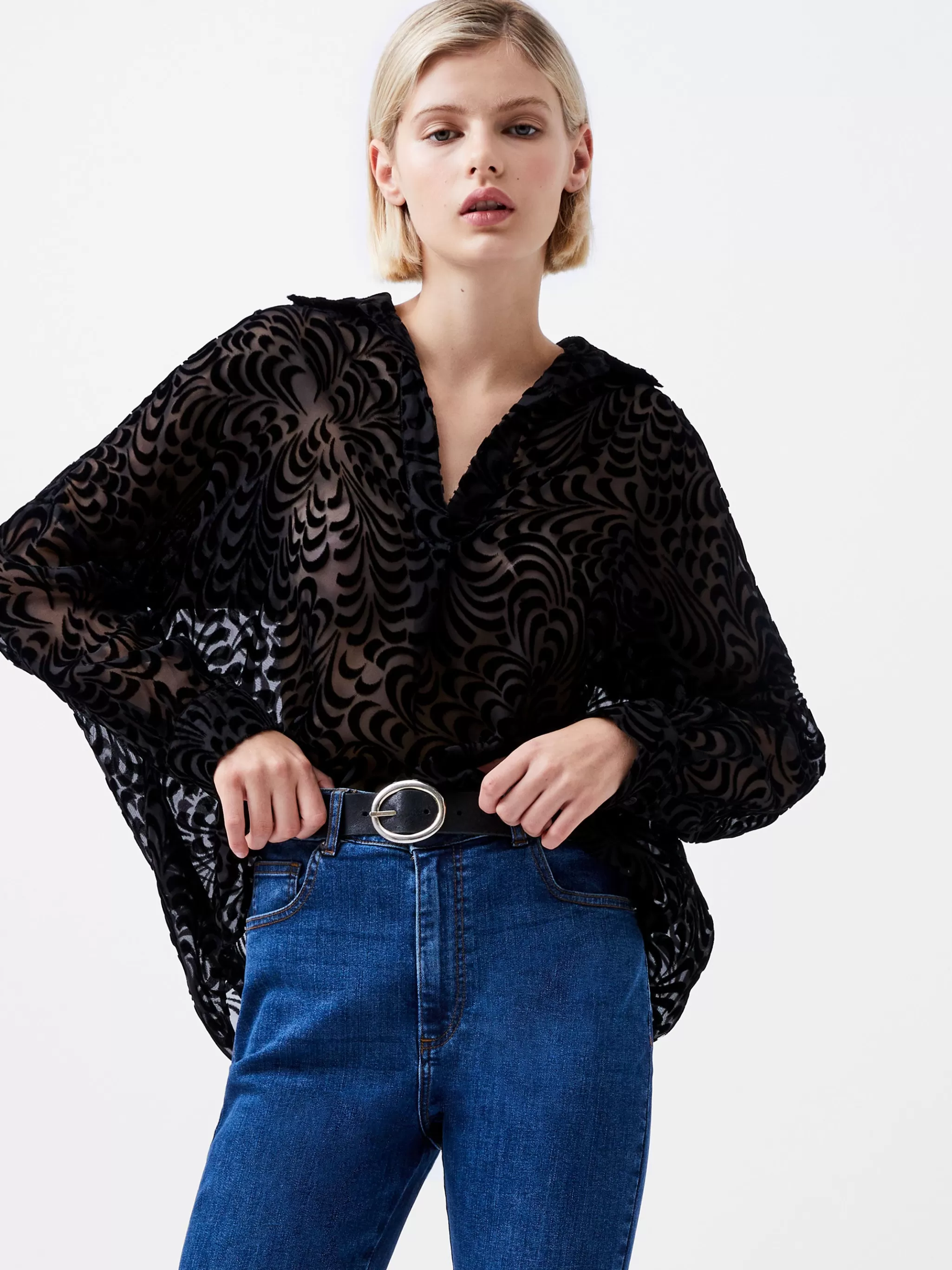 French Connection Tops | Shirts^Diandra Devore Long Sleeve Popover Shirt