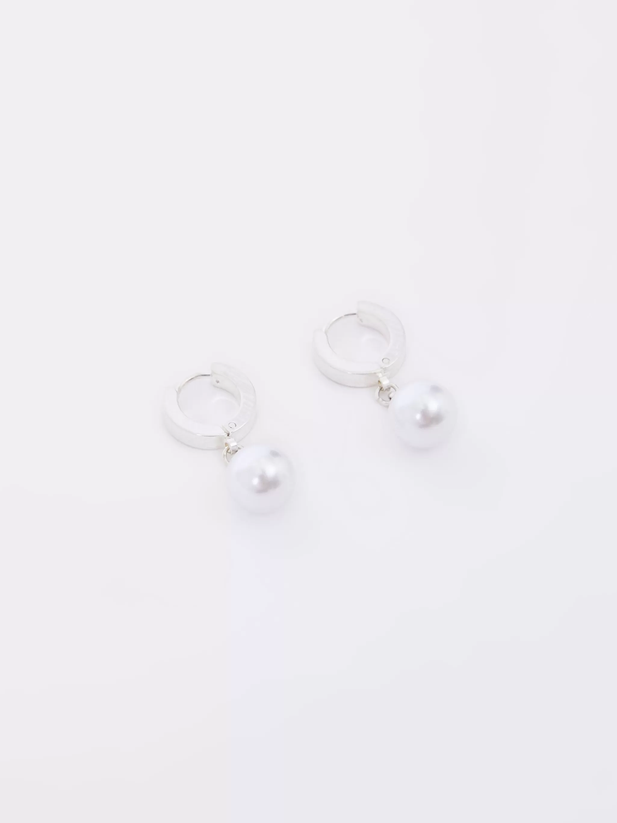 Women French Connection Jewellery | Jewellery^Drop Faux Pearl Huggie Hoop Earrings