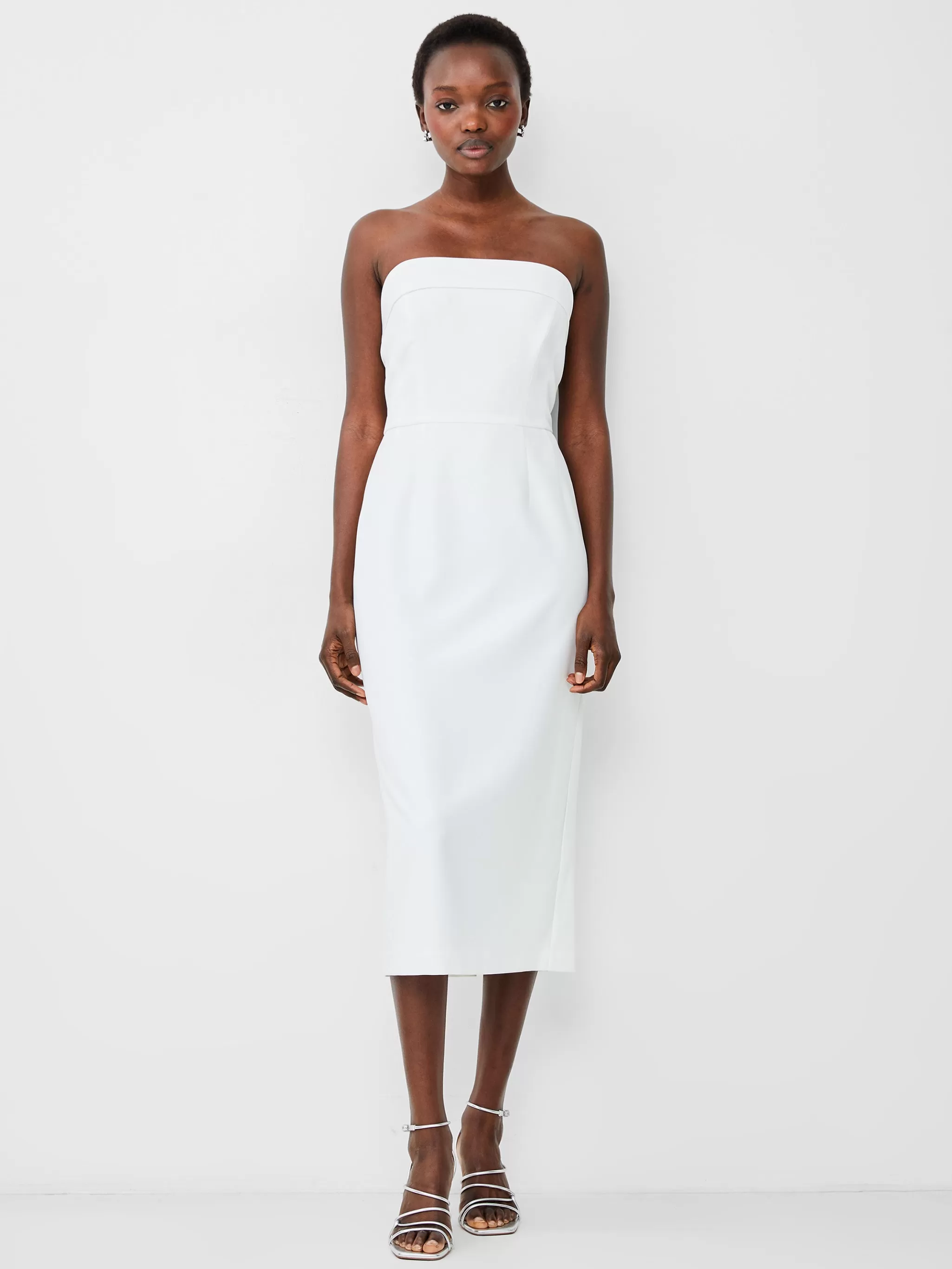 French Connection Party Dresses^Echo Crepe Strapless Midi Dress