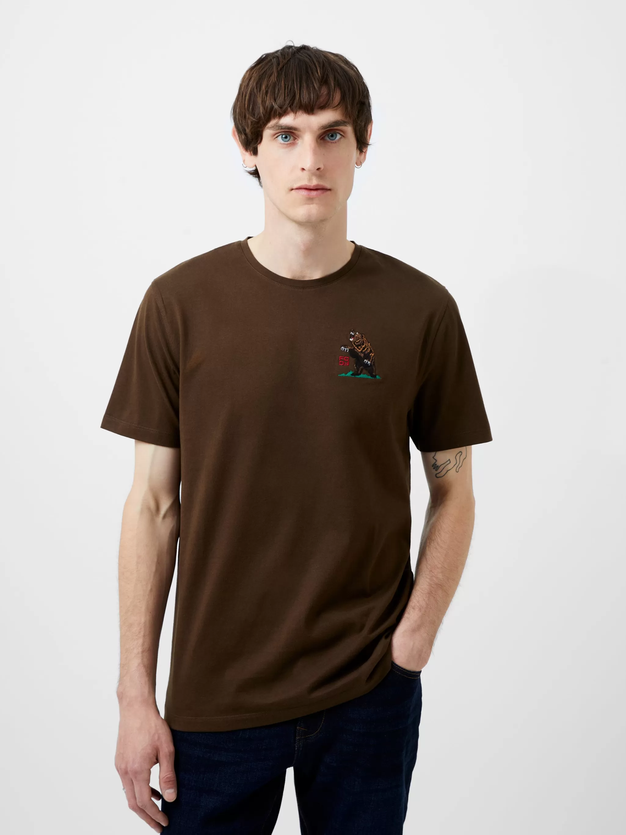 French Connection T-Shirts & Polo Shirts^Embroidered Bear Organic Graphic T-Shirt