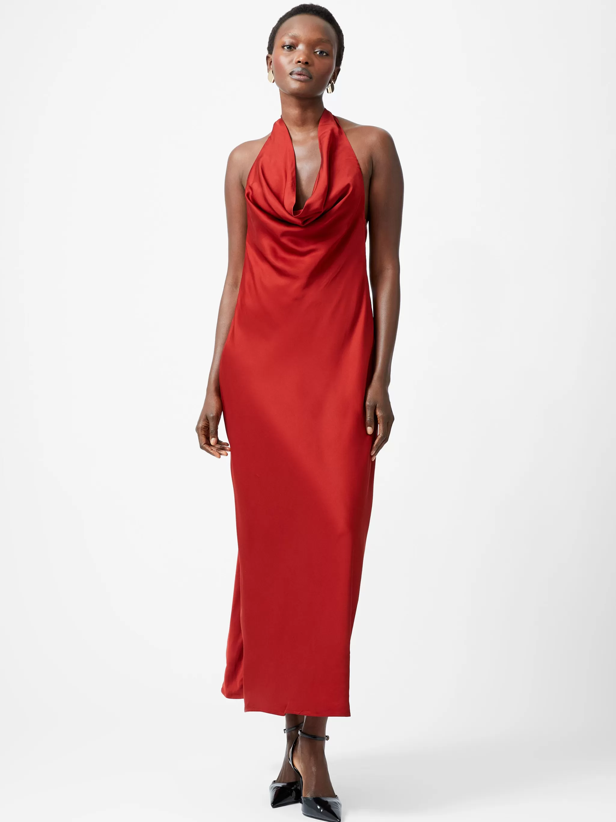 French Connection Dresses | Maxi Dresses^Ennis Eco Satin Halterneck Midi Dress