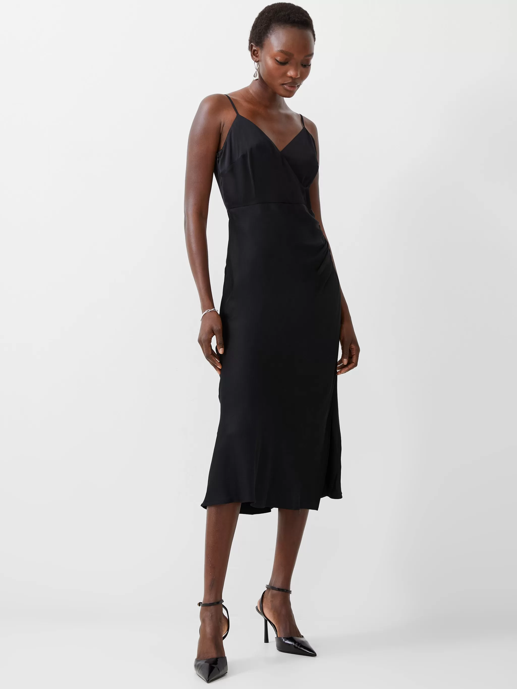 French Connection Party Dresses^Ennis Eco Satin Slip Midi Dress