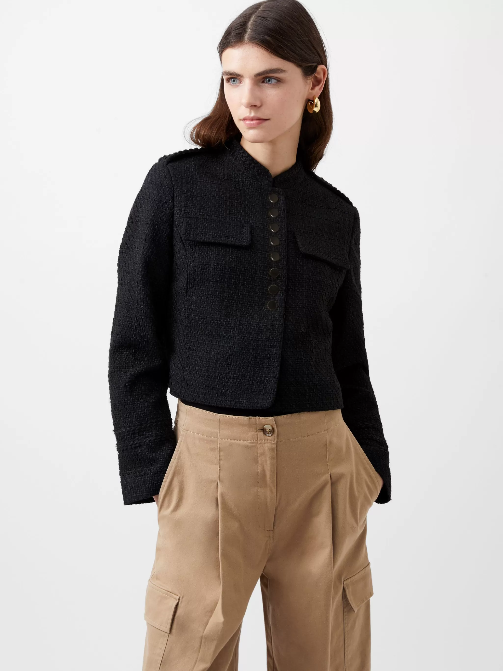 French Connection Coats & Jackets | Jeans & A Nice Top^Felice Tweed Military Jacket