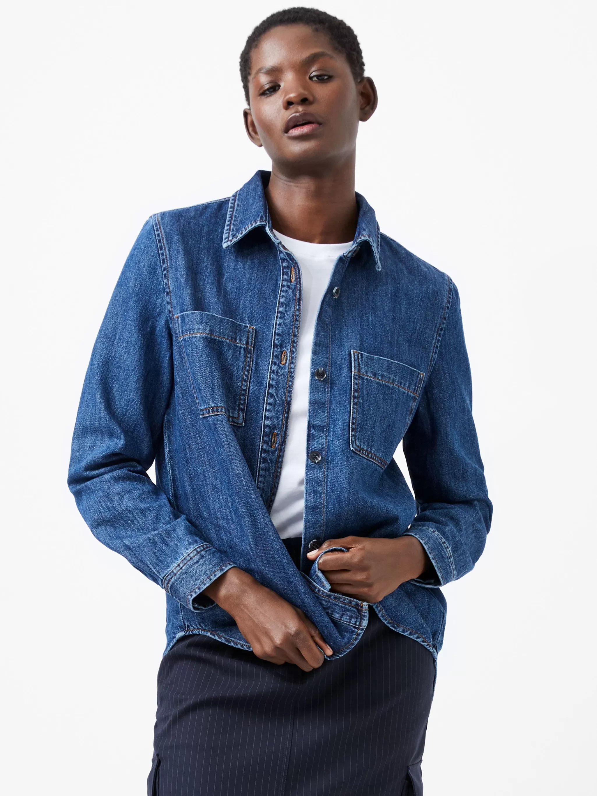 French Connection Tops | Shirts^Finley Denim Long Sleeve Shirt