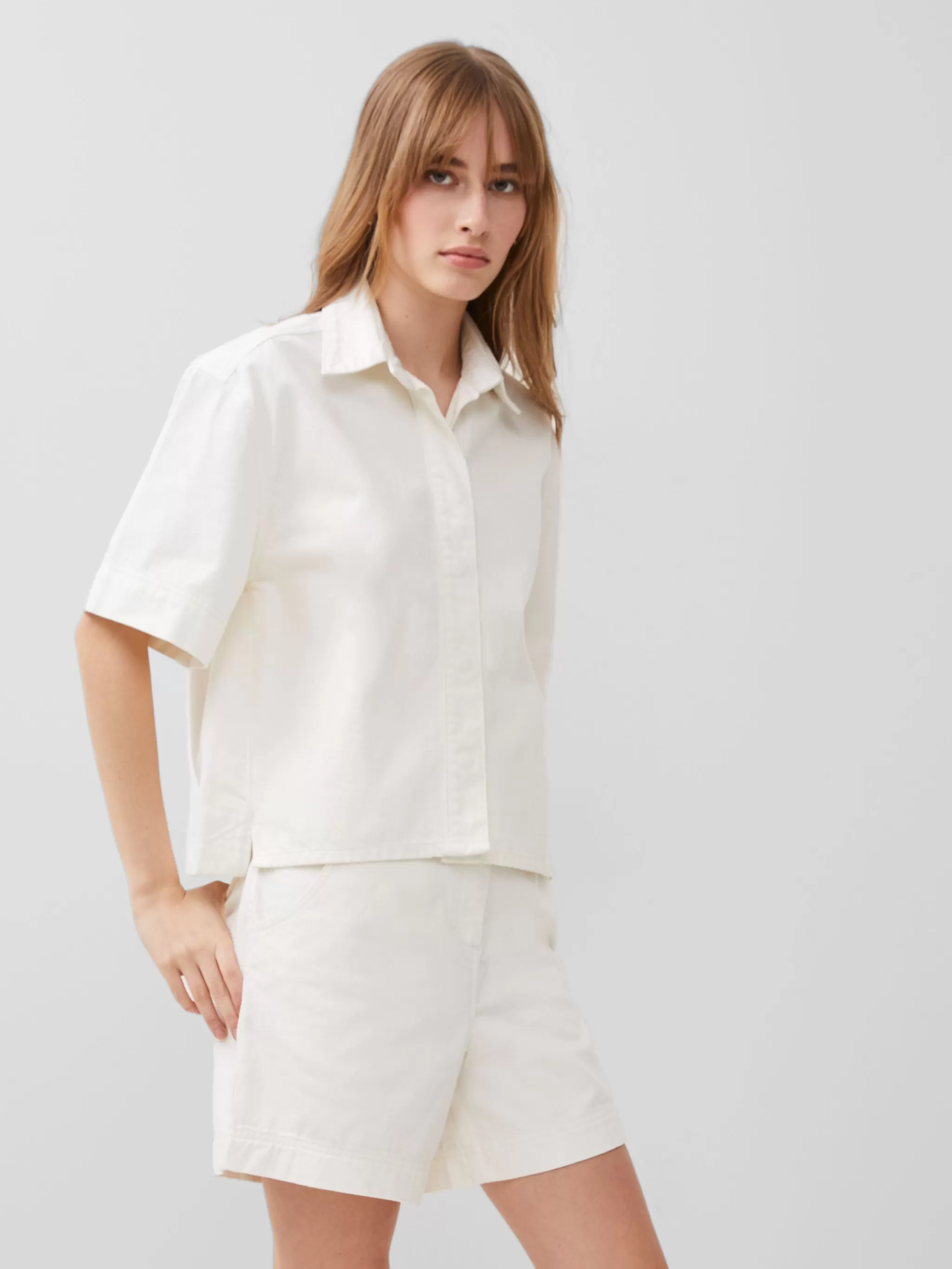 French Connection Tops | Shirts^Finley Denim Short Sleeve Shirt