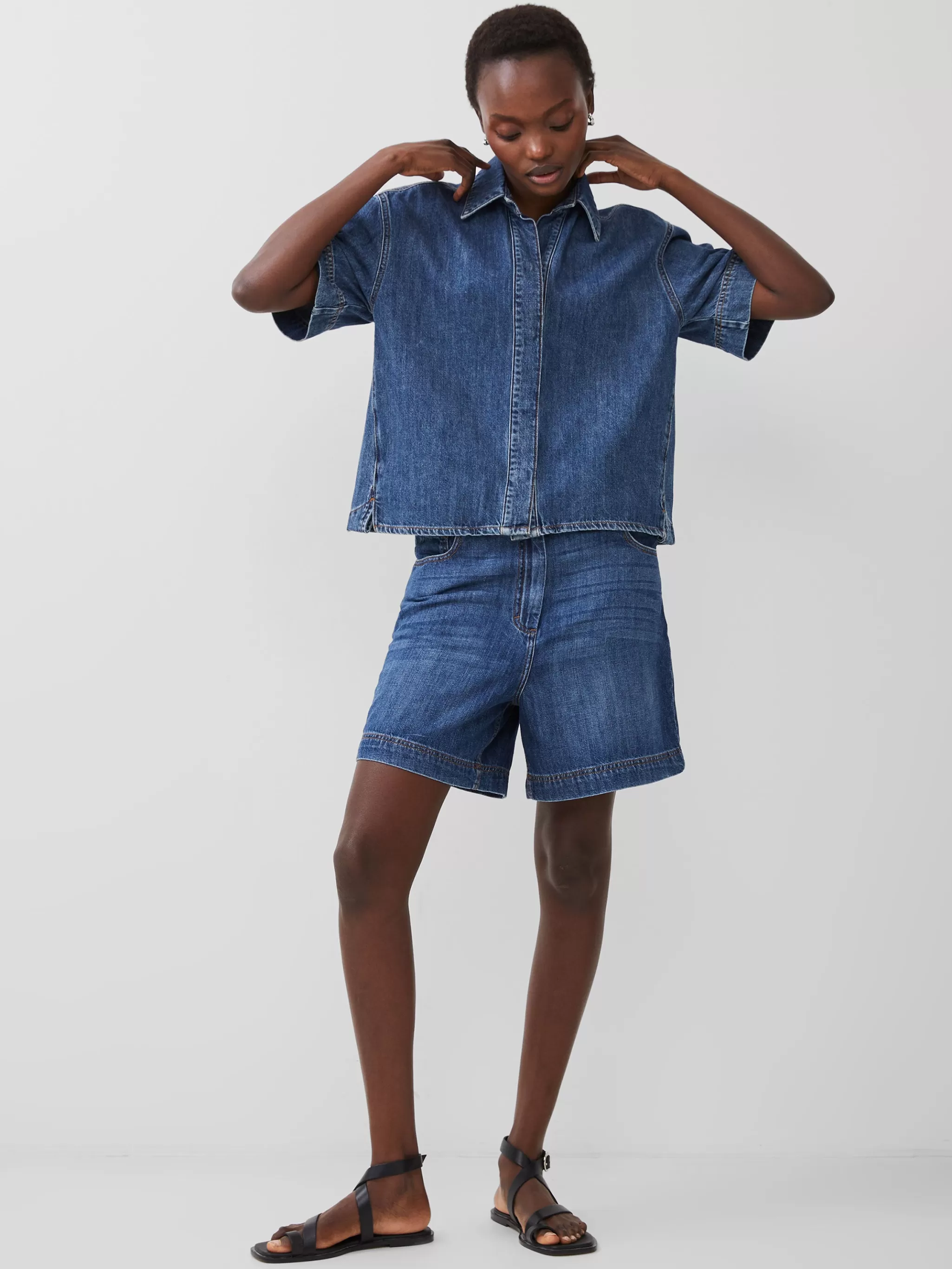 French Connection Tops | Shirts^Finley Denim Short Sleeve Shirt