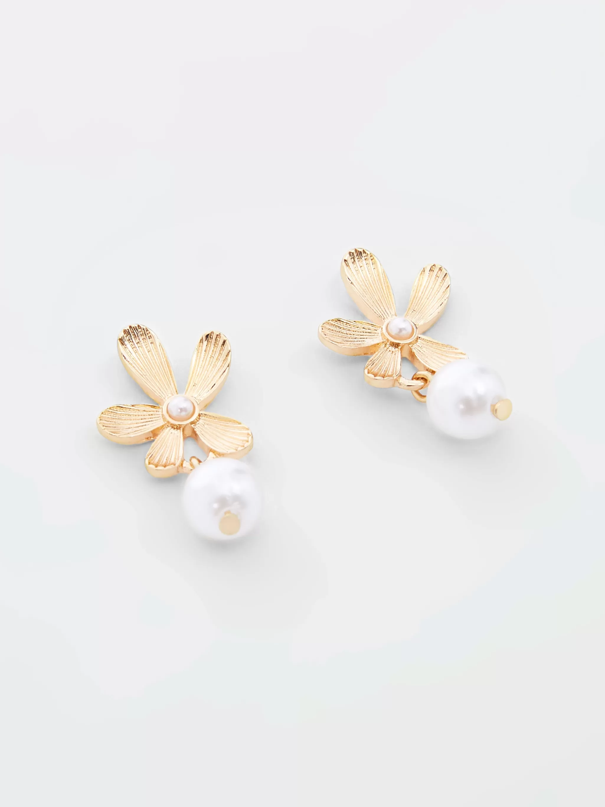 Women French Connection Jewellery | Jewellery^Flower Faux Pearl Drop Earrings