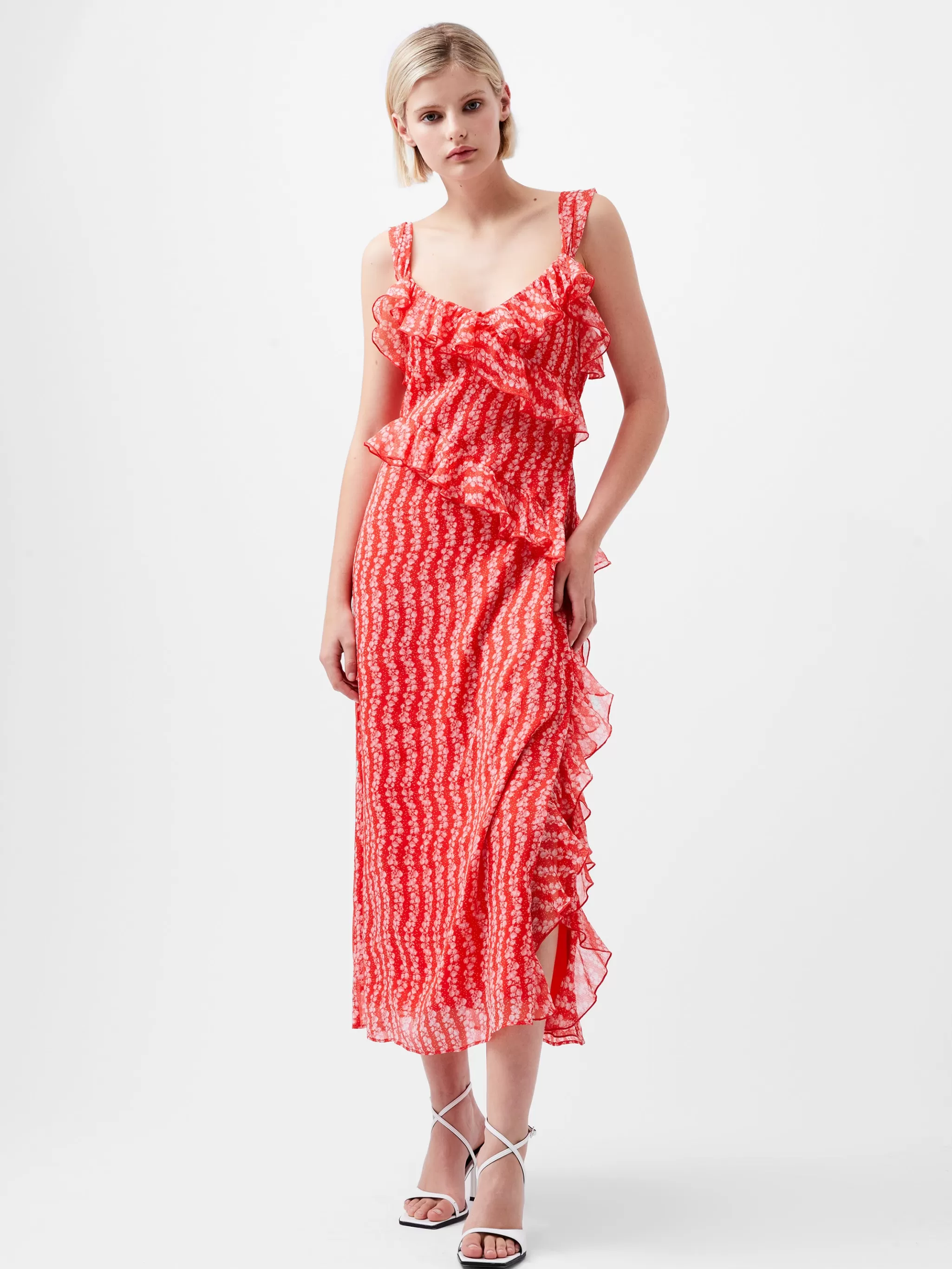 French Connection Party Dresses^Frances Crinkle Ruffle Dress