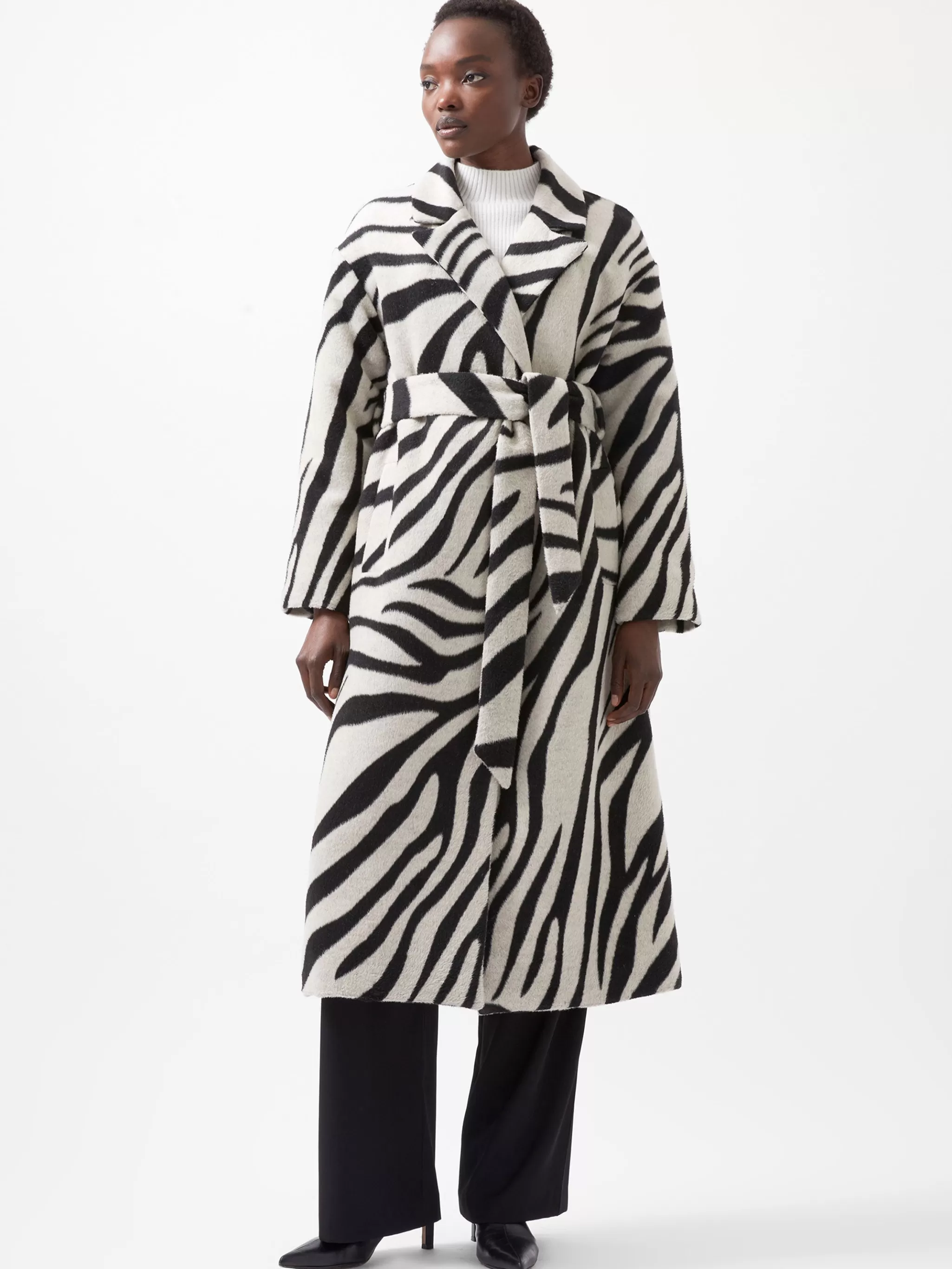 French Connection Coats & Jackets | Jeans & A Nice Top^Grace Zebra Belted Coat