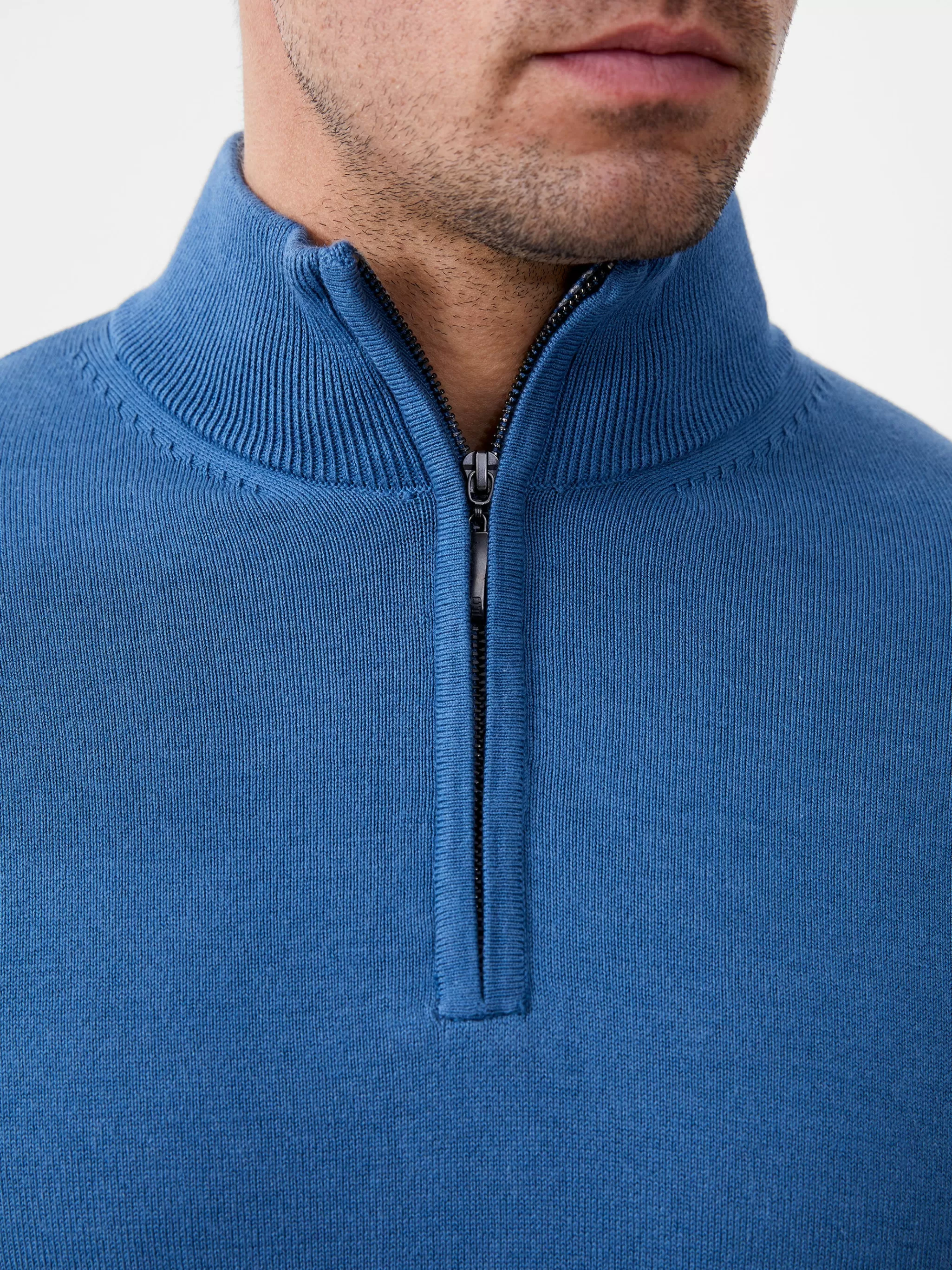 French Connection Knitwear^Half Zip Funnel Neck Jumper