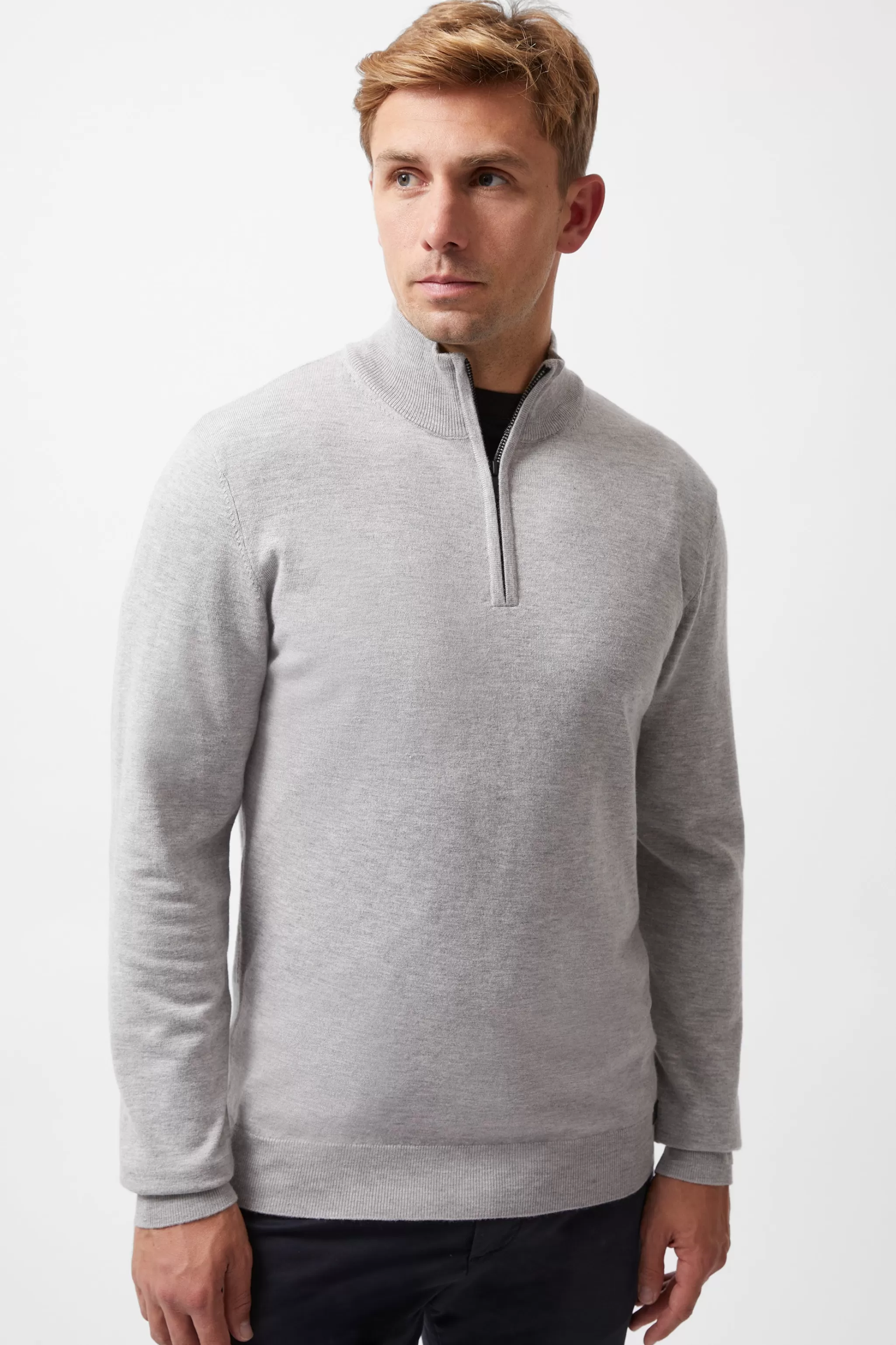 French Connection Knitwear^Half Zip Knitted Jumper