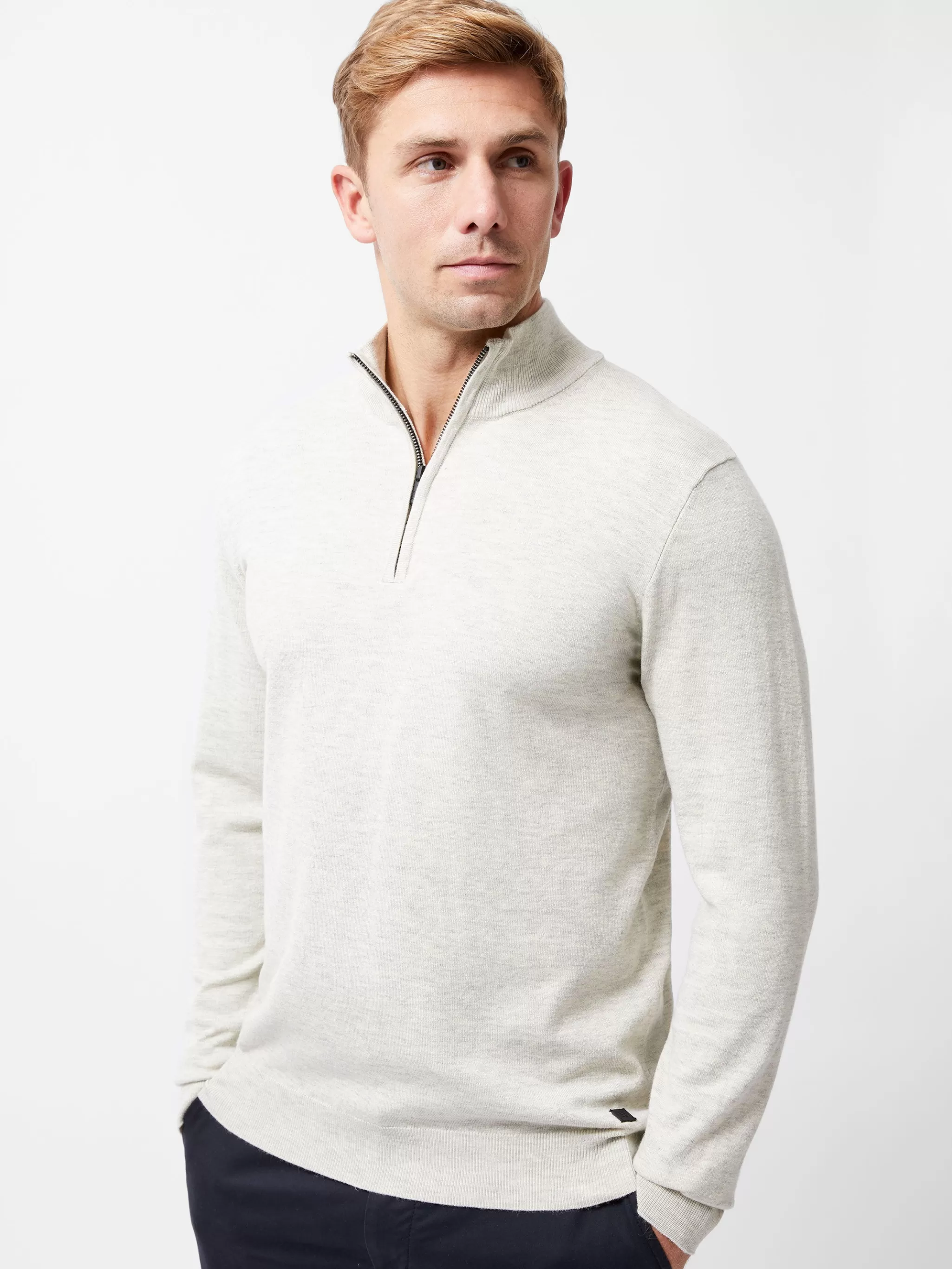 French Connection Knitwear^Half Zip Knitted Jumper