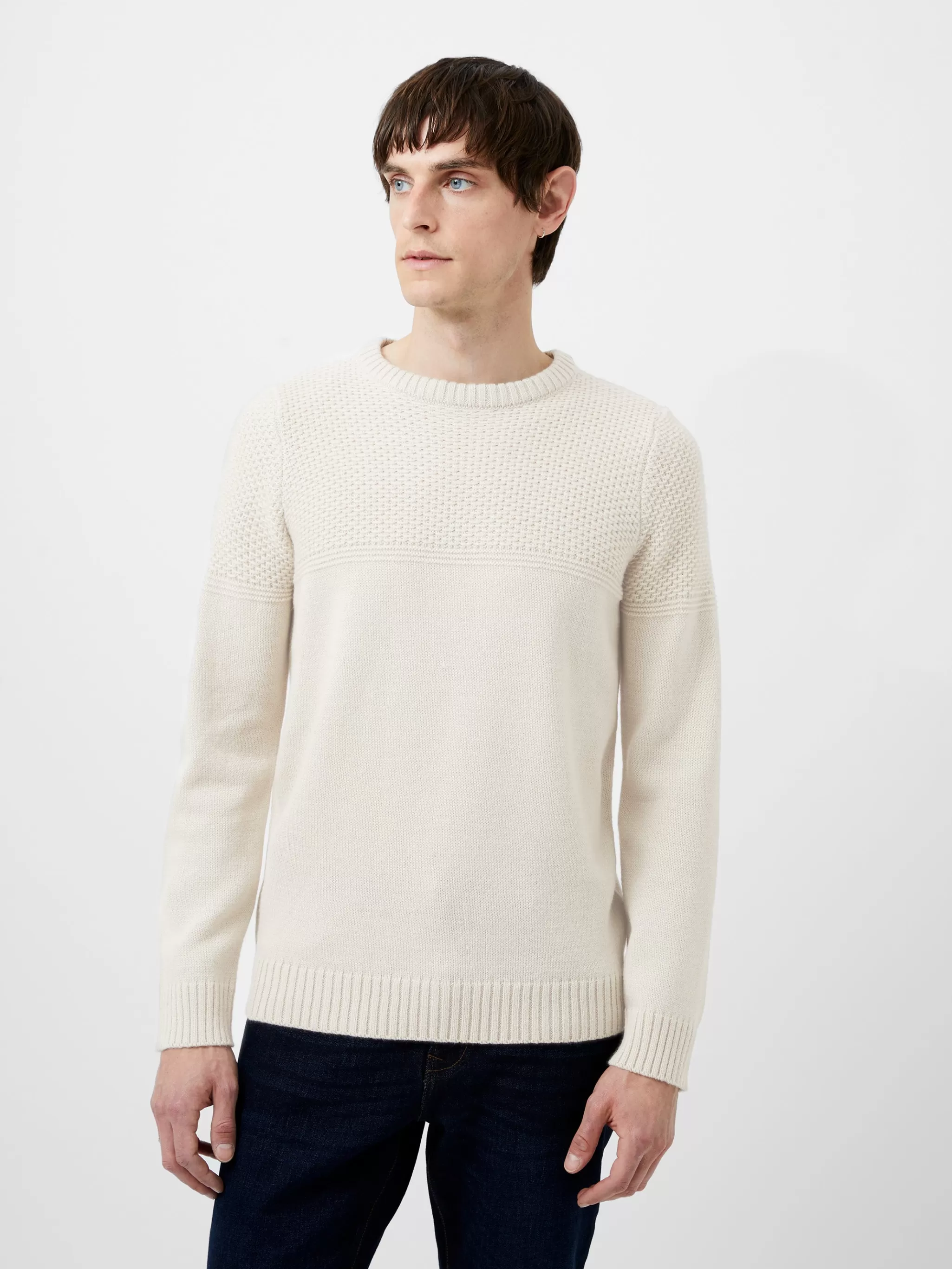 French Connection Knitwear^Link Stitch Crew Neck Jumper