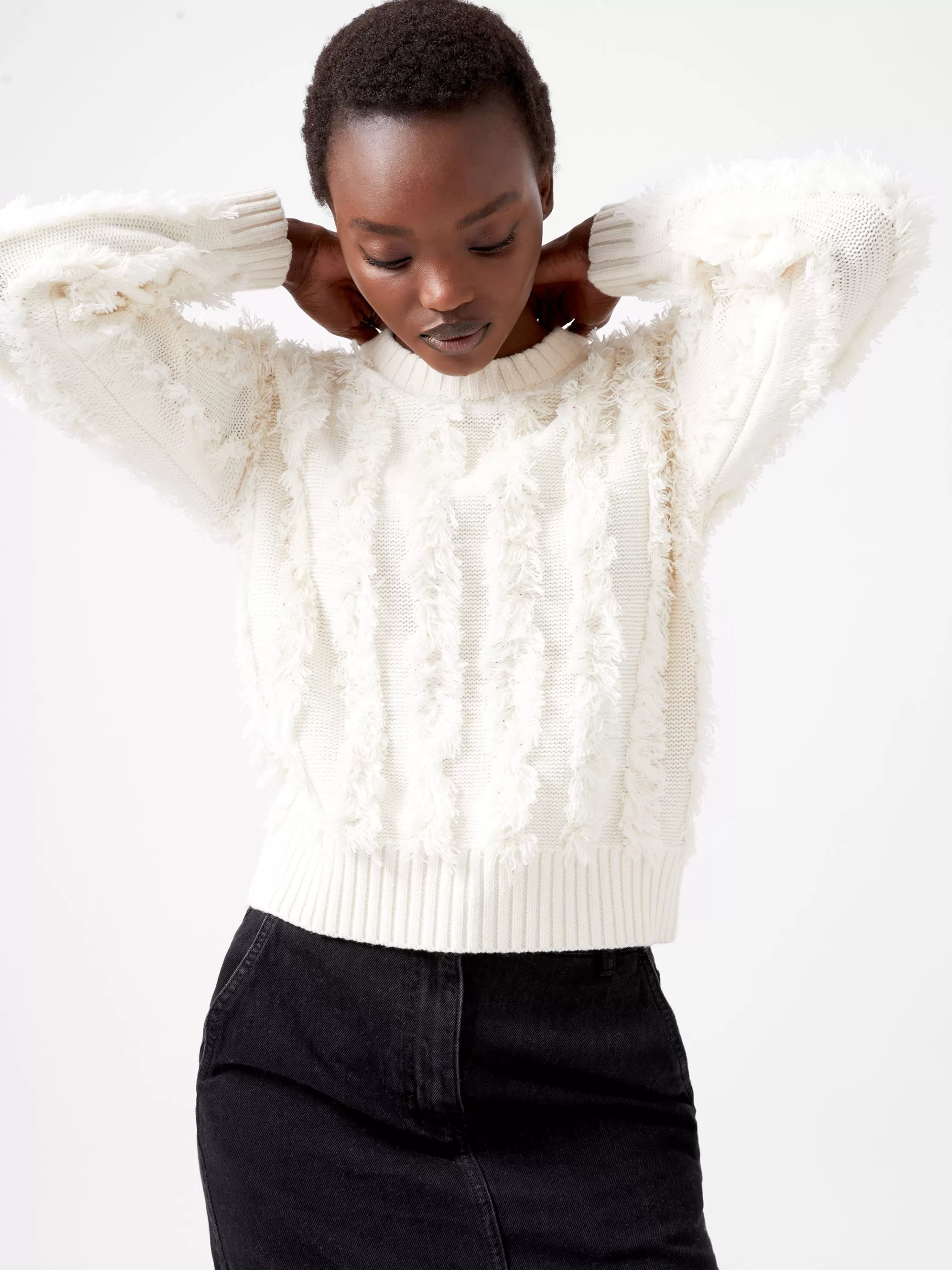 French Connection Jumpers & Cardigans^Malika Fringed Jumper