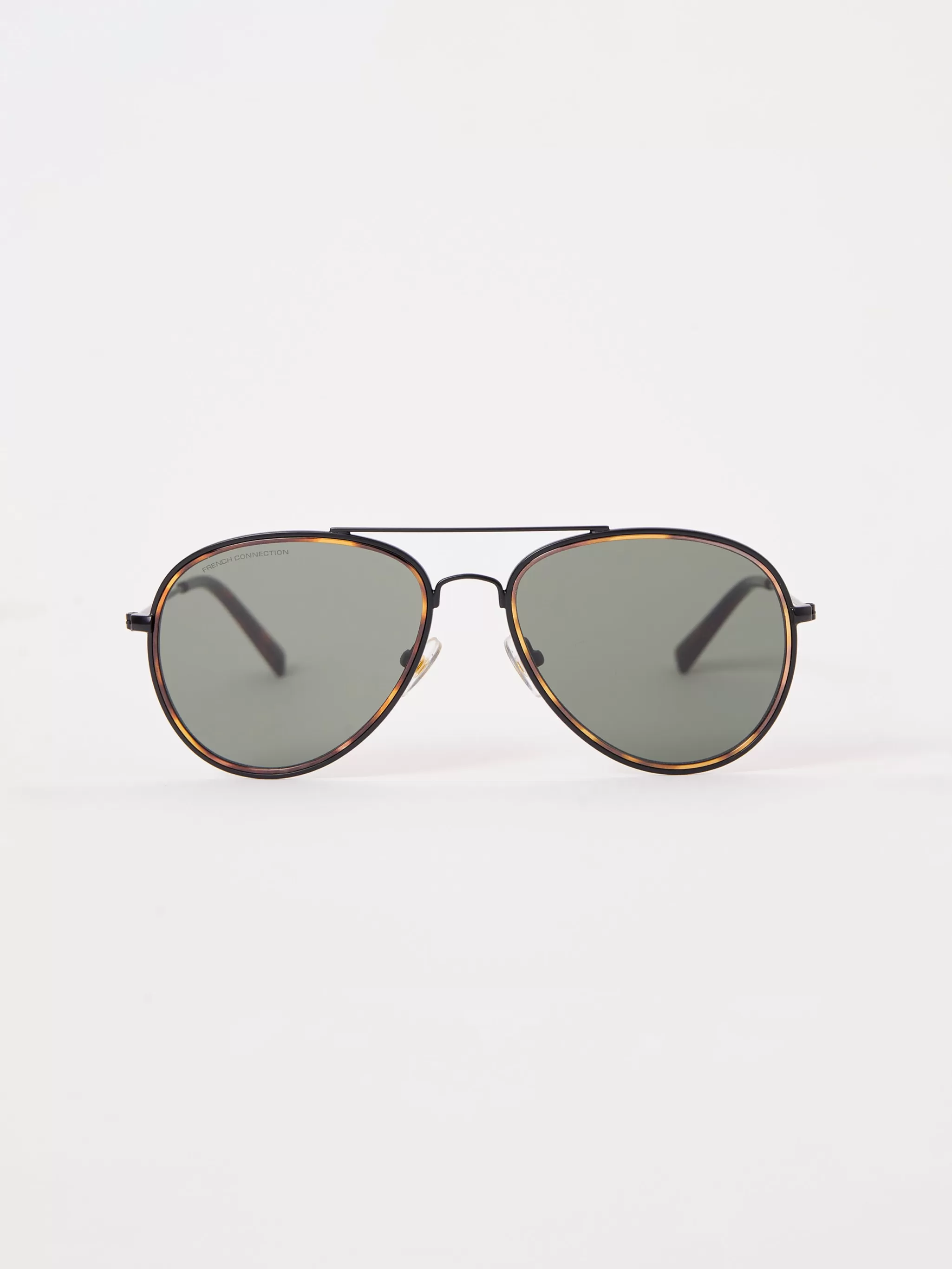 French Connection Sunglasses^Metal D-Frame Rim Detailed Sunglasses