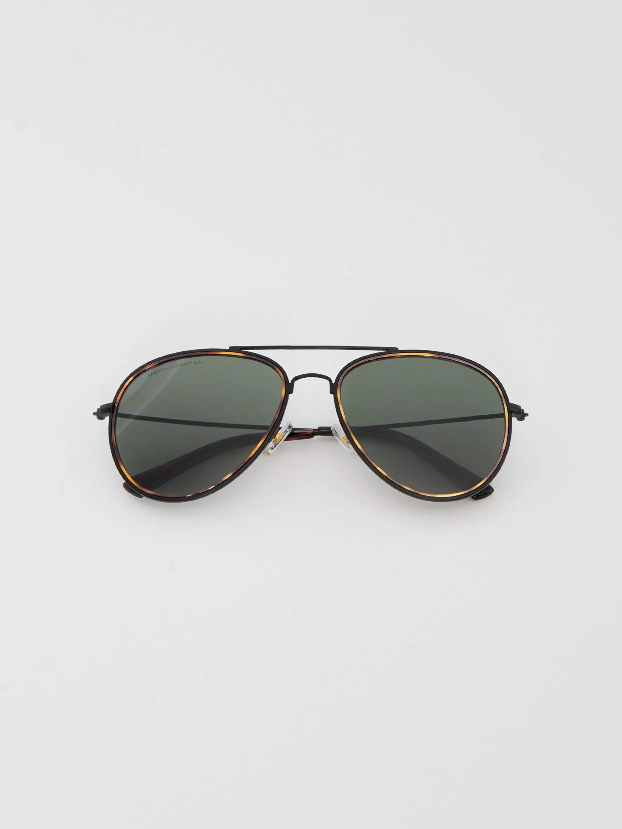 French Connection Sunglasses^Metal D-Frame Rim Detailed Sunglasses