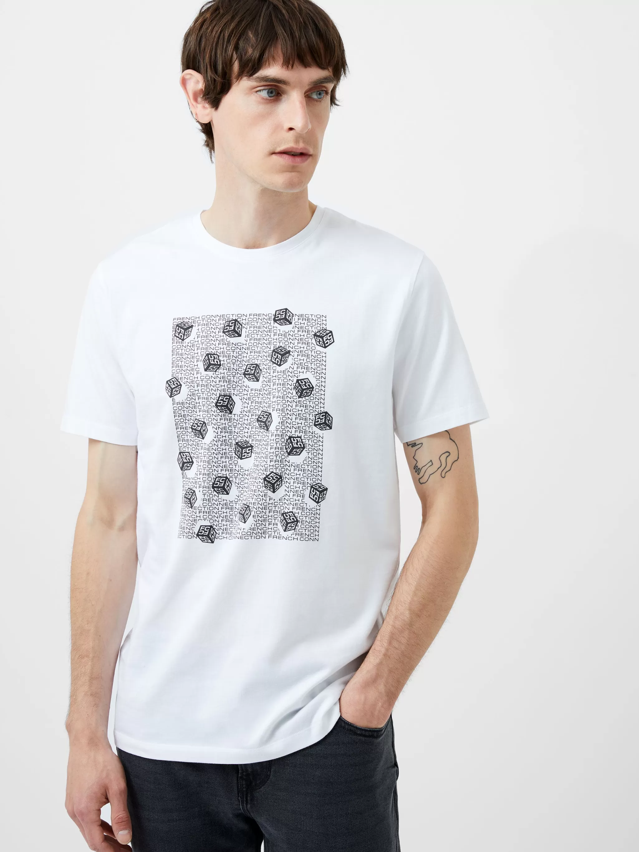 French Connection T-Shirts & Polo Shirts^Mini Dice Organic Graphic T-Shirt