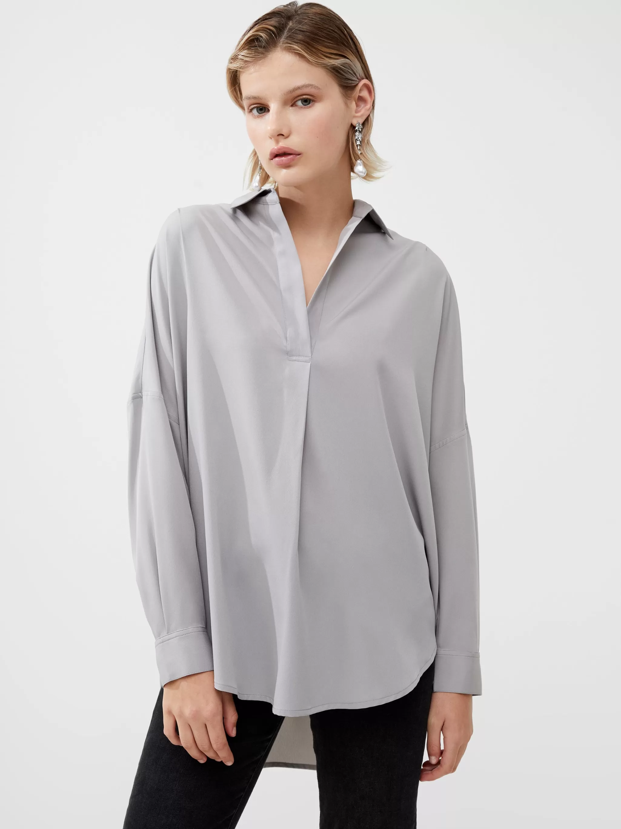 French Connection Tops | Shirts^Rhodes Recycled Crepe Popover Shirt