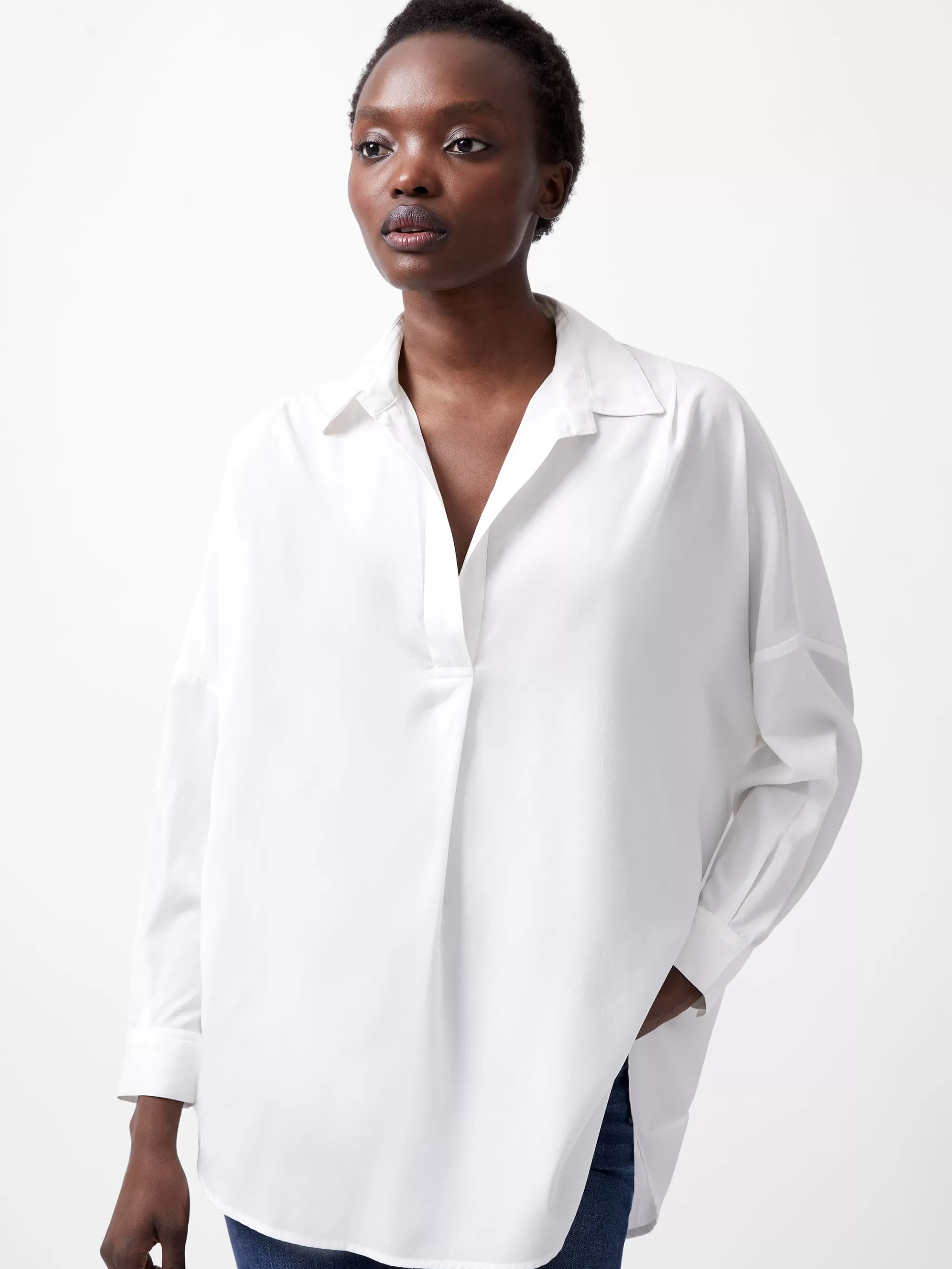 French Connection Tops | Shirts^Rhodes Recycled Crepe Popover Shirt