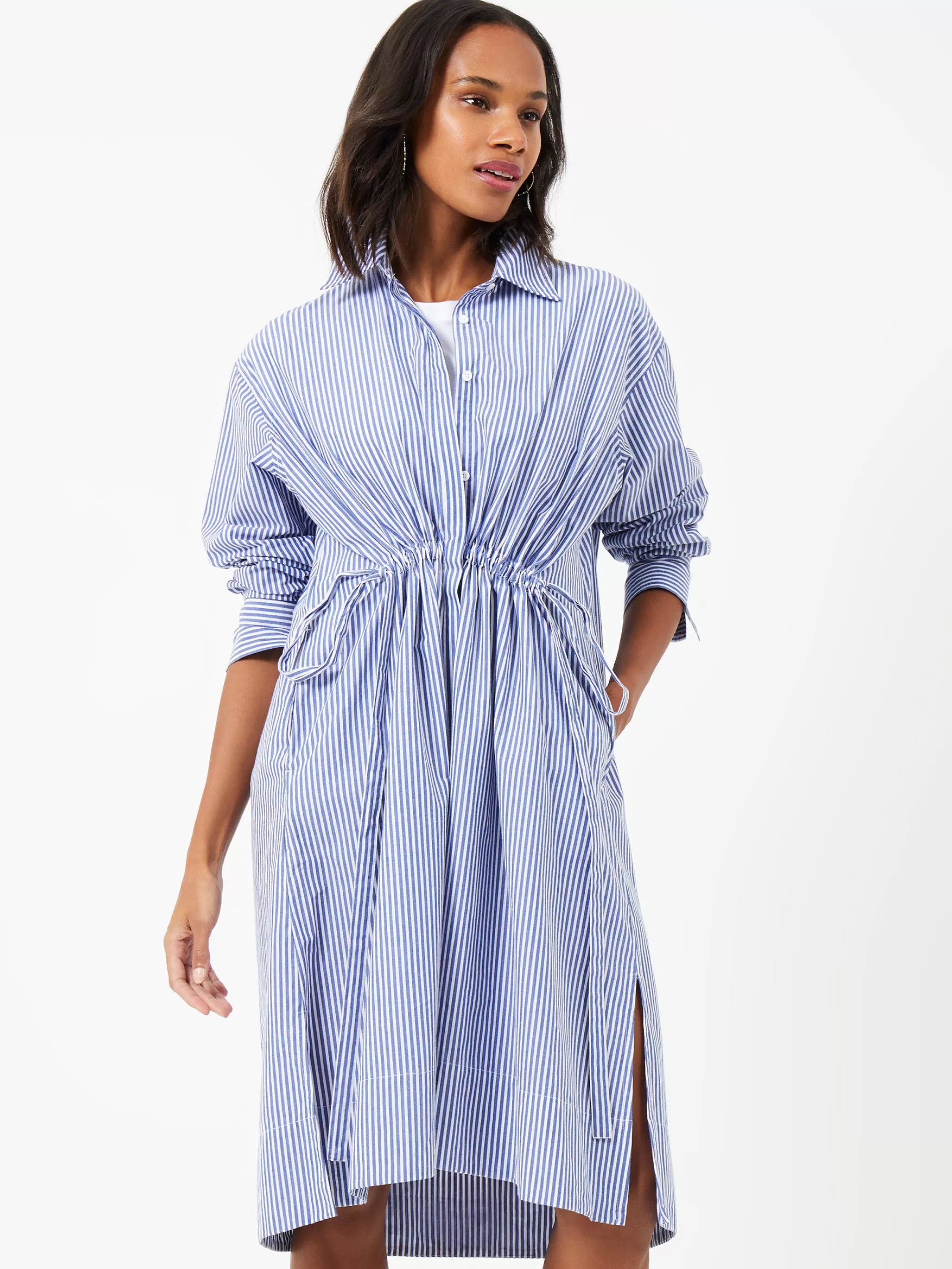 French Connection Dresses | Shirt Dresses^Rhodes Stripe Poplin Shirt Dress