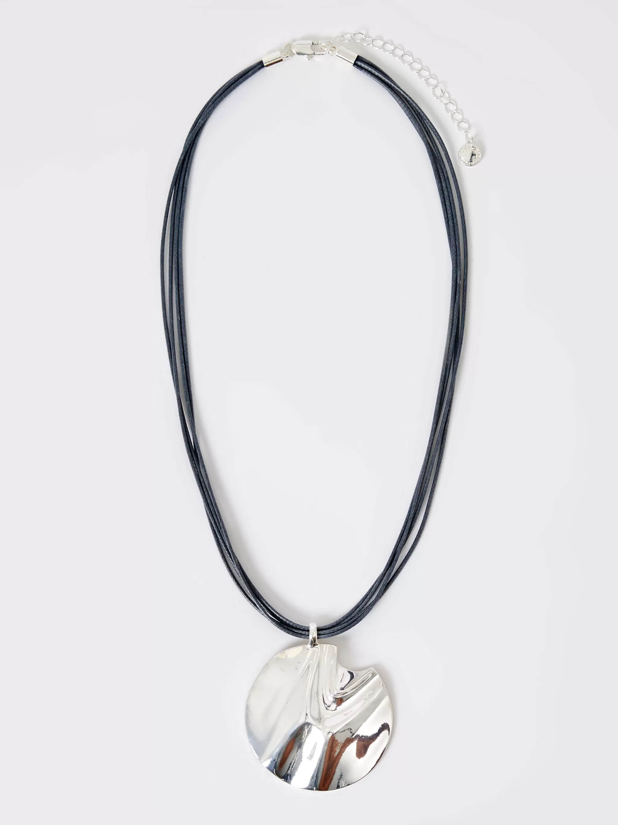 Women French Connection Jewellery | Jewellery^Rope Hammered Disc Pendant Necklace