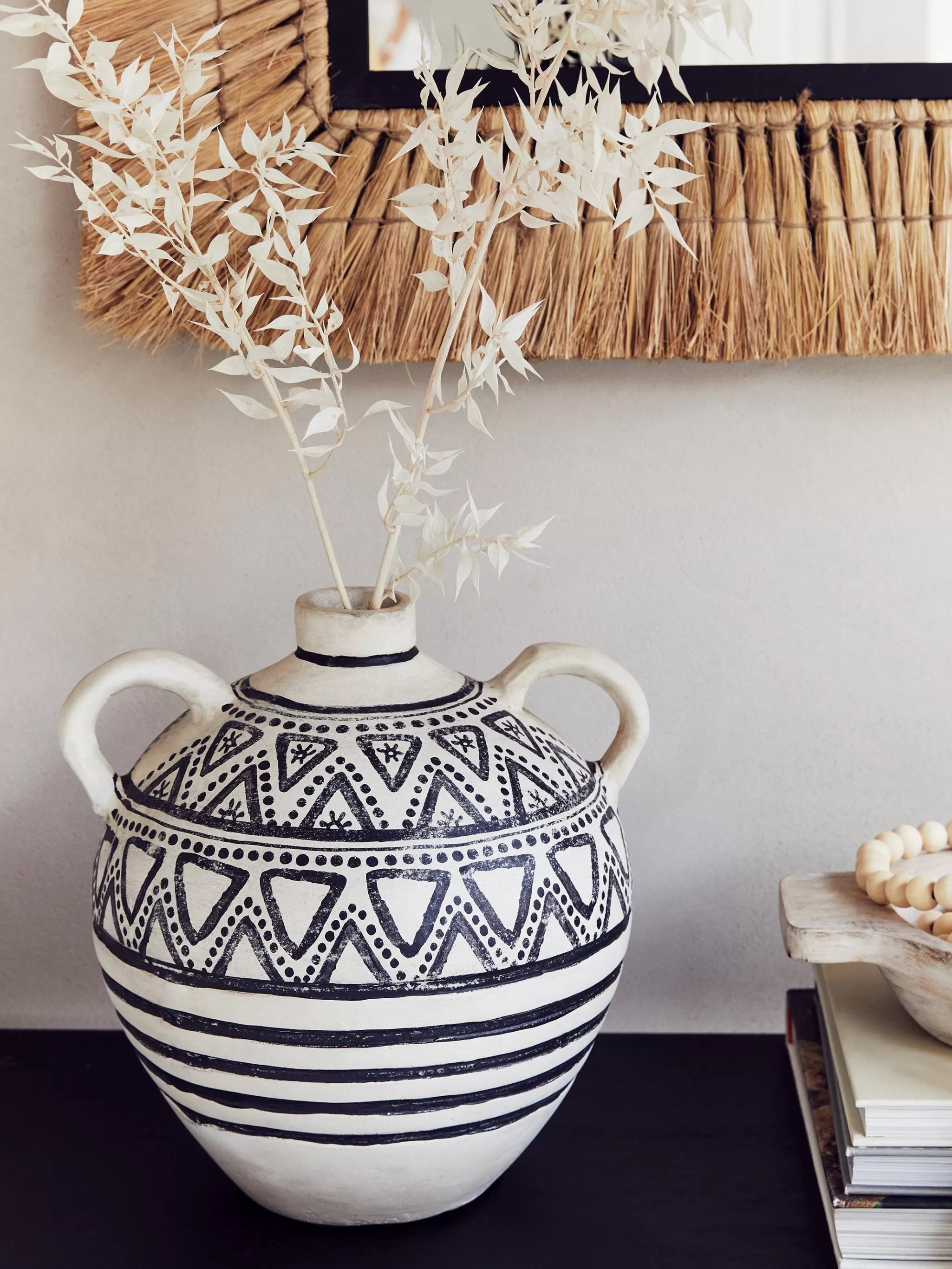 French Connection Home Accessories | Vases^Round Handle Pattern Vase