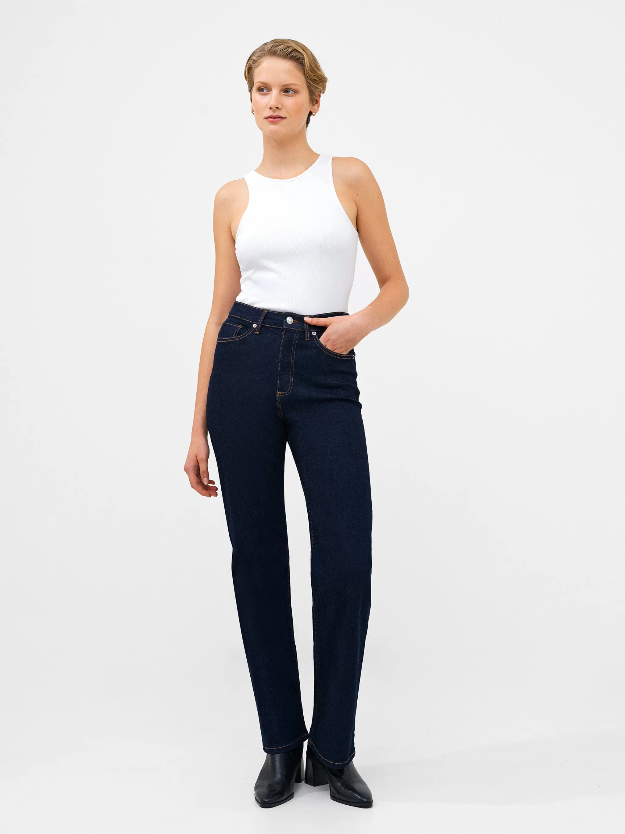 French Connection Trousers | Jeans^Stretch Denim Wide Flare Full Length Jeans 34 Inch