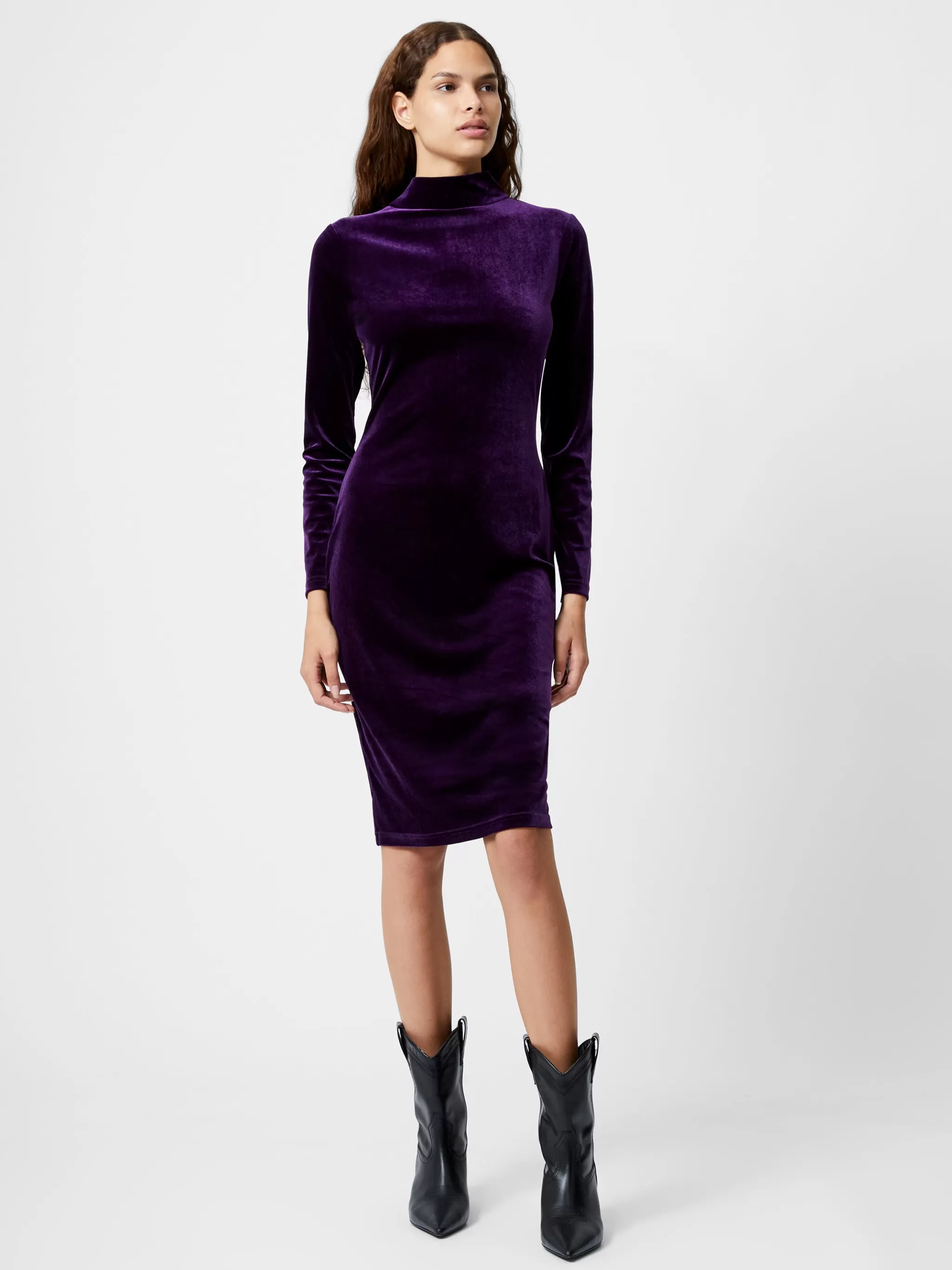 French Connection Party Dresses^Velvet Turtleneck Dress