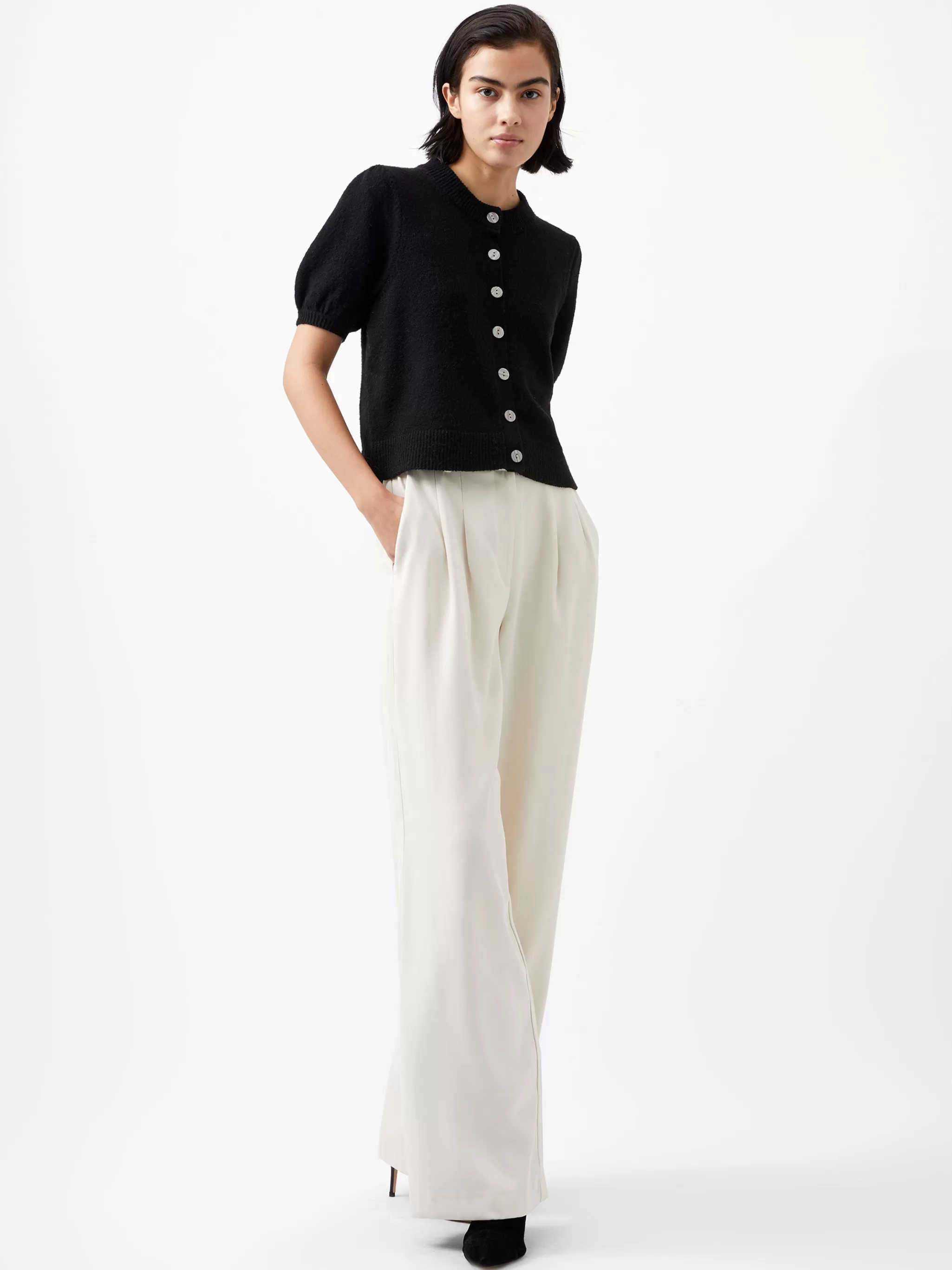 French Connection Jumpers & Cardigans^Vhari Recycled Puff Sleeve Cardigan