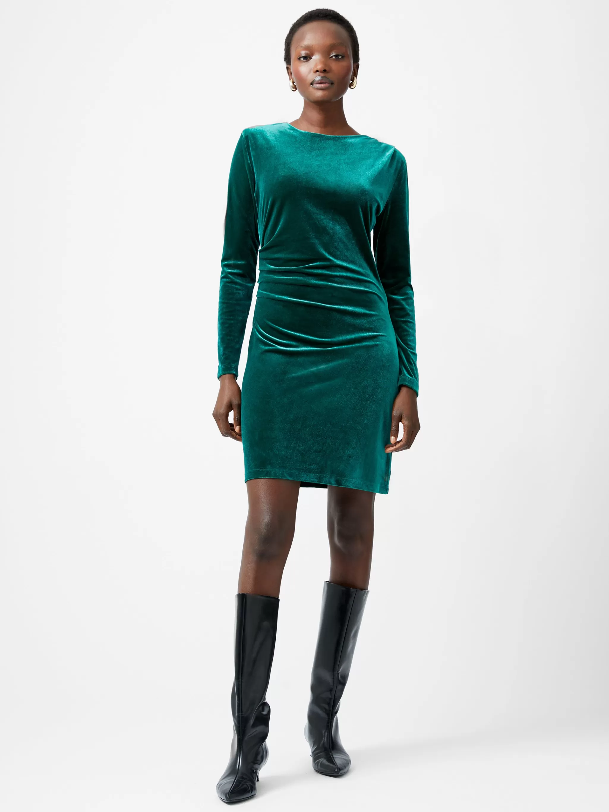 French Connection Dresses | Mini Dresses^Viola Velvet Long Sleeve Bodycon Mini Dress