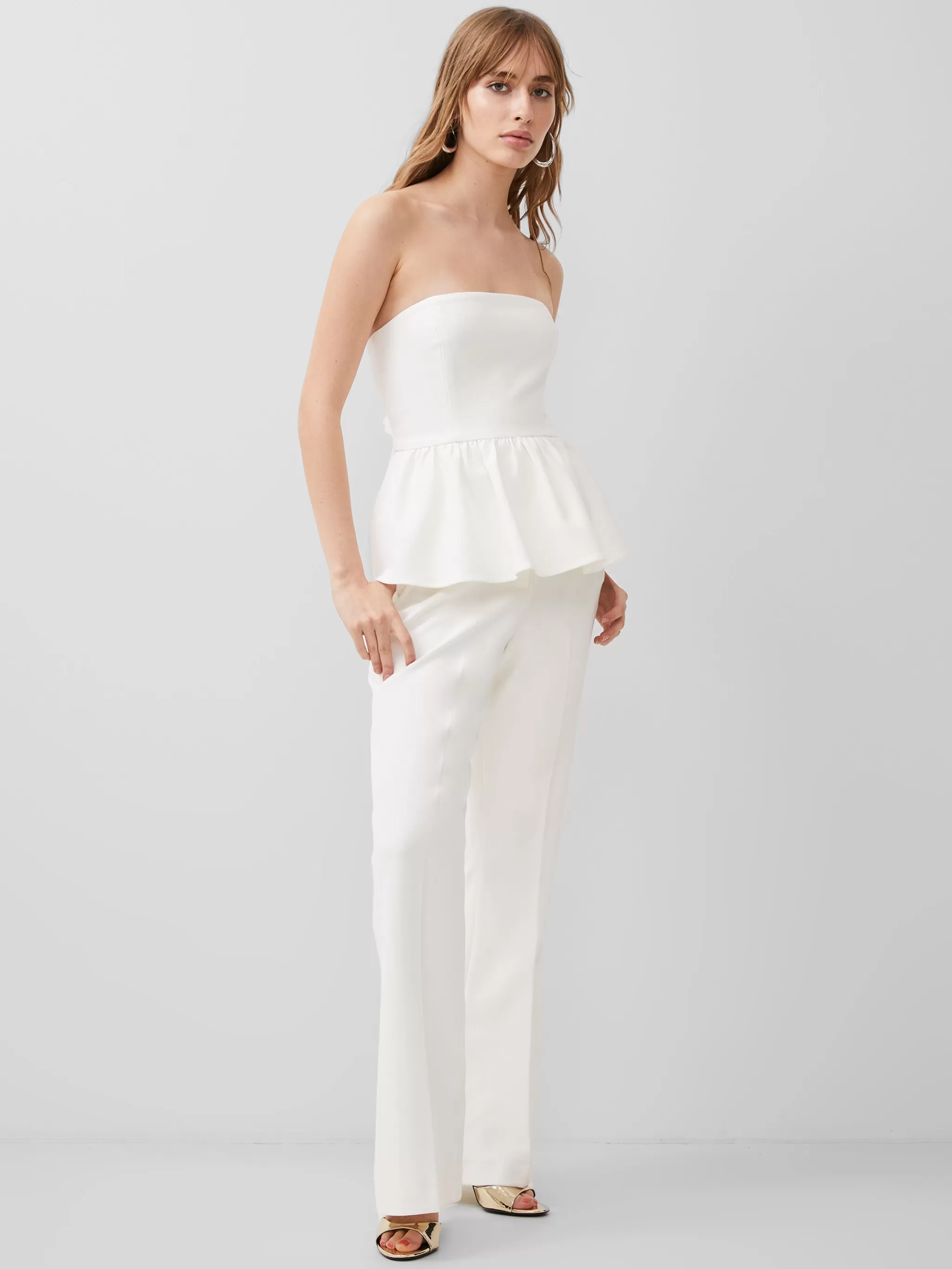 French Connection Co-Ords^Whisper Strapless Peplum Top